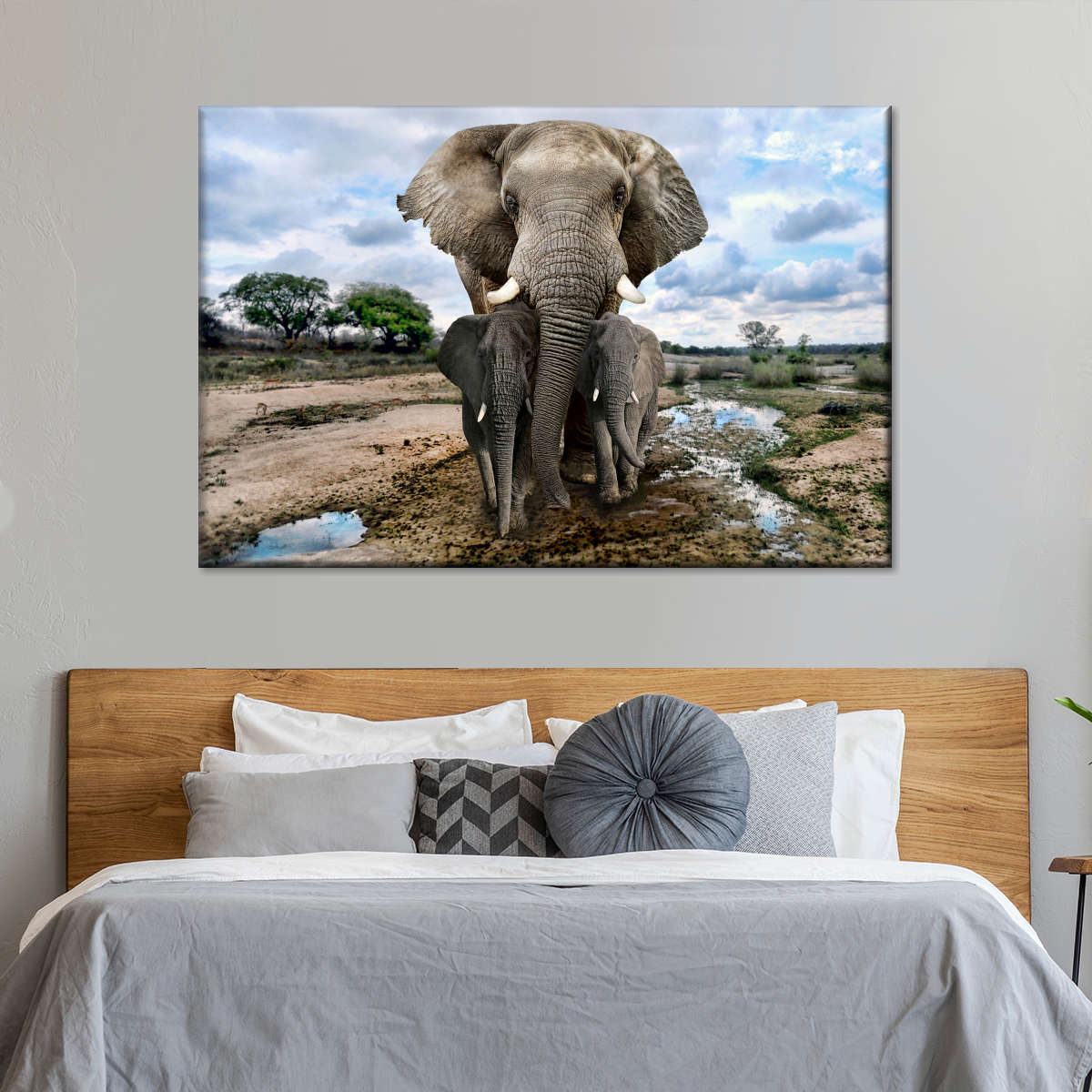 Safari Elephants Wall Art