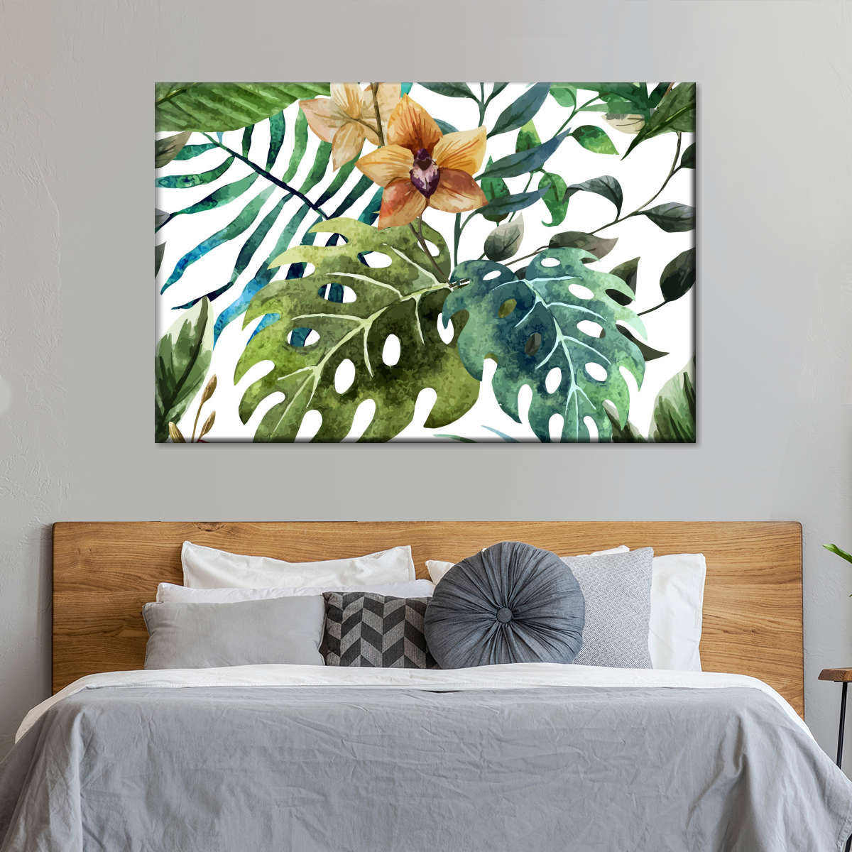 Wild Monstera Leaves Wall Art