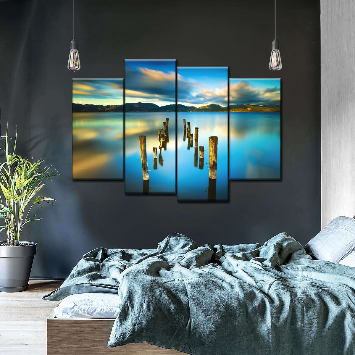 Massaciuccoli Lake Sunset Wall Art