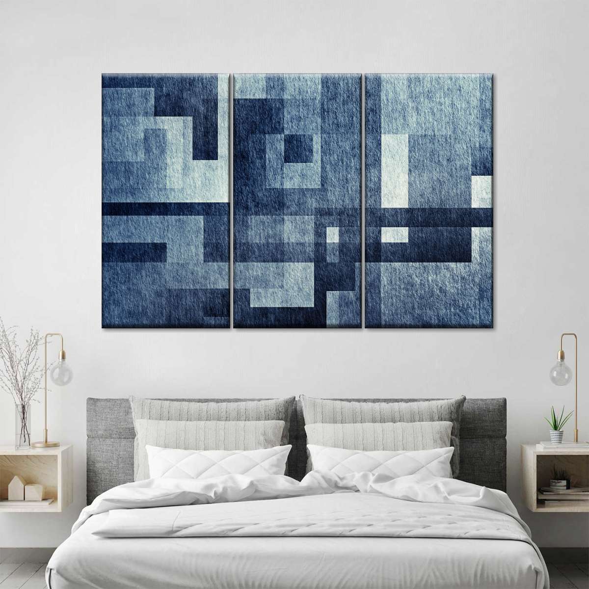 Creative Blue Abstract Wall Art