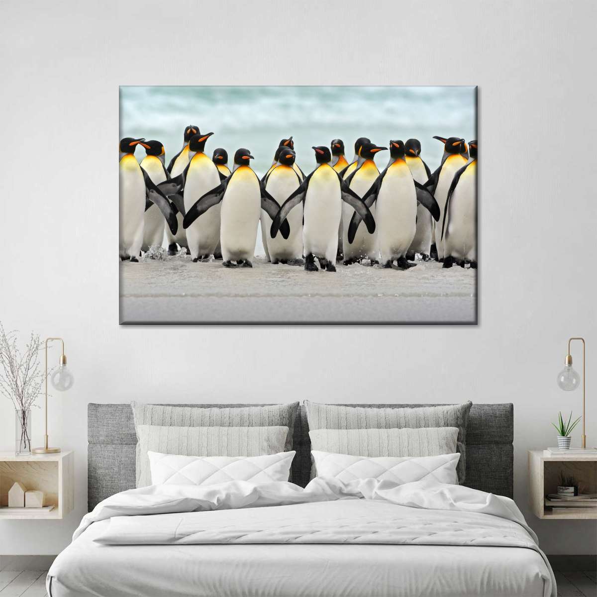 Waddle Of Penguins Wall Art