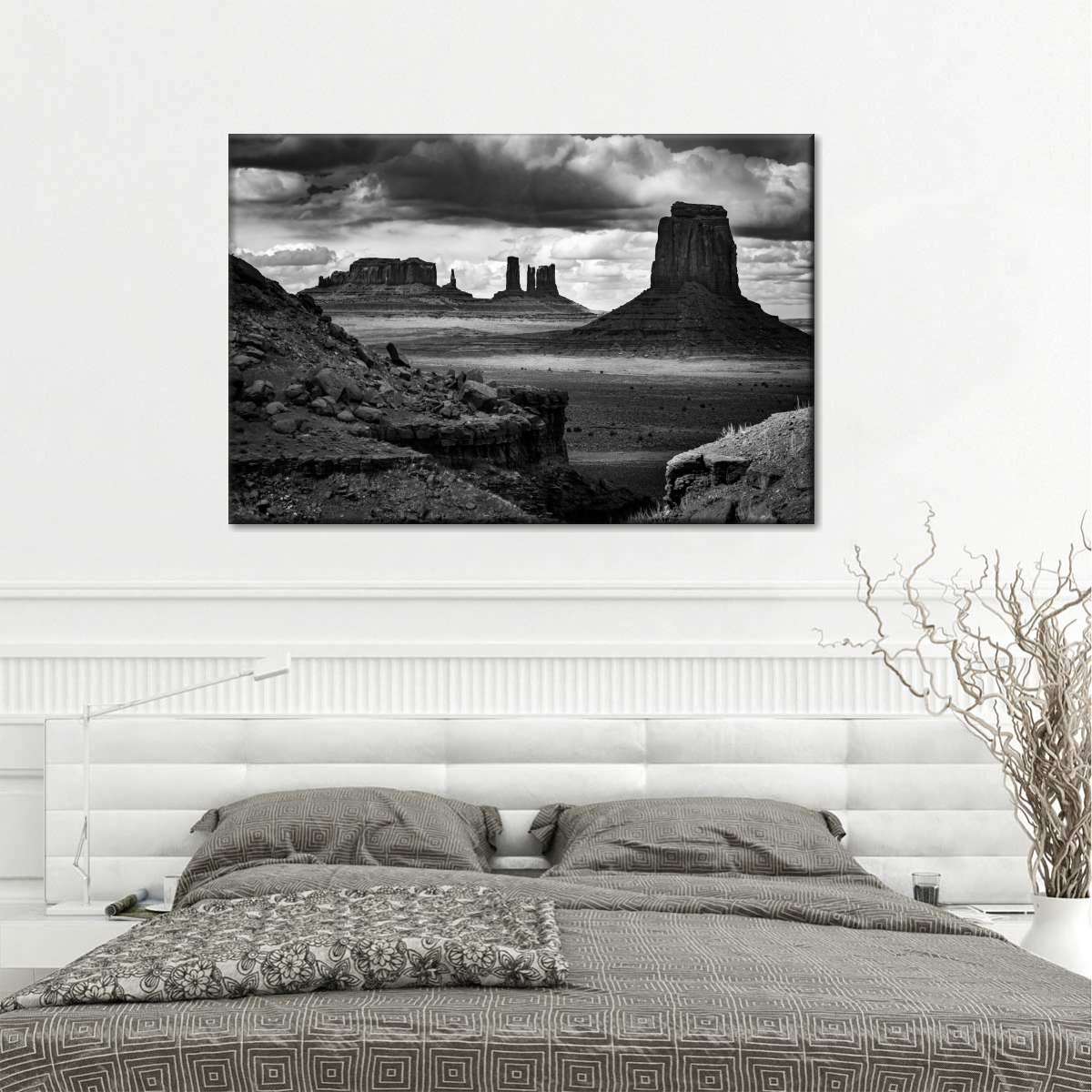 BW Monument Valley National Park Wall Art