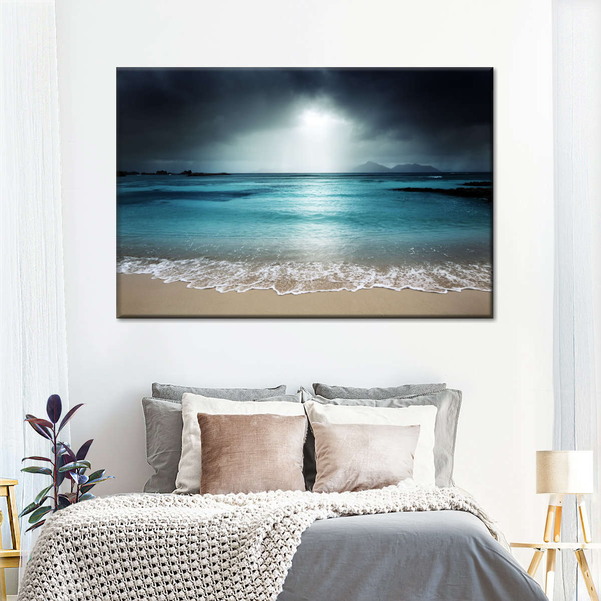 La Digue Island Evening Sky Wall Art