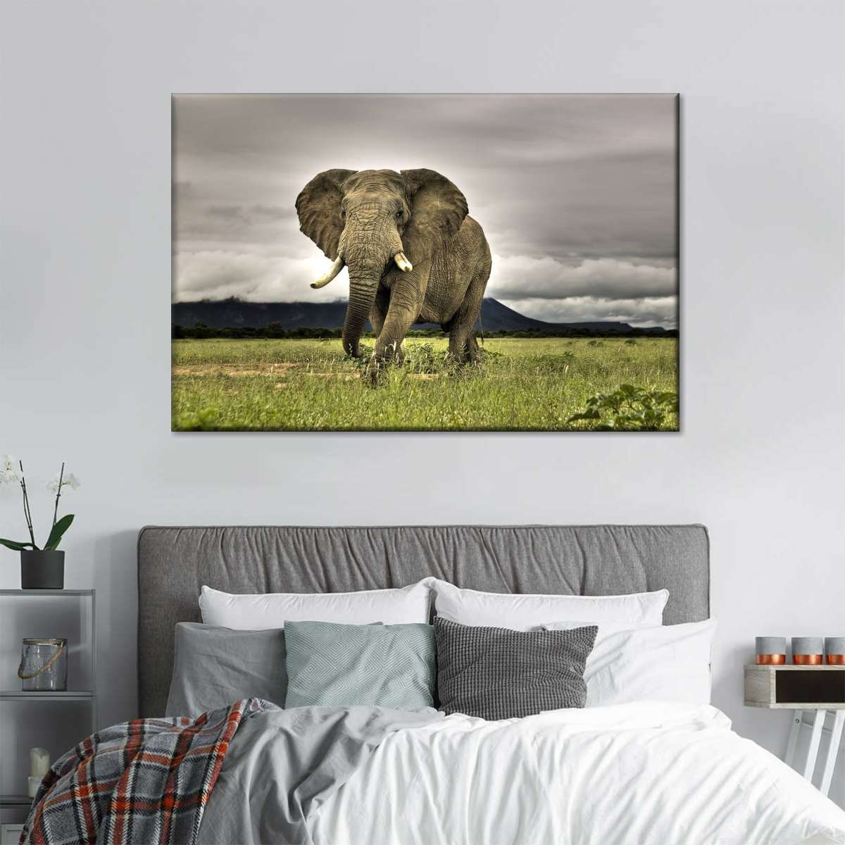 Elephant Landscape Wall Art