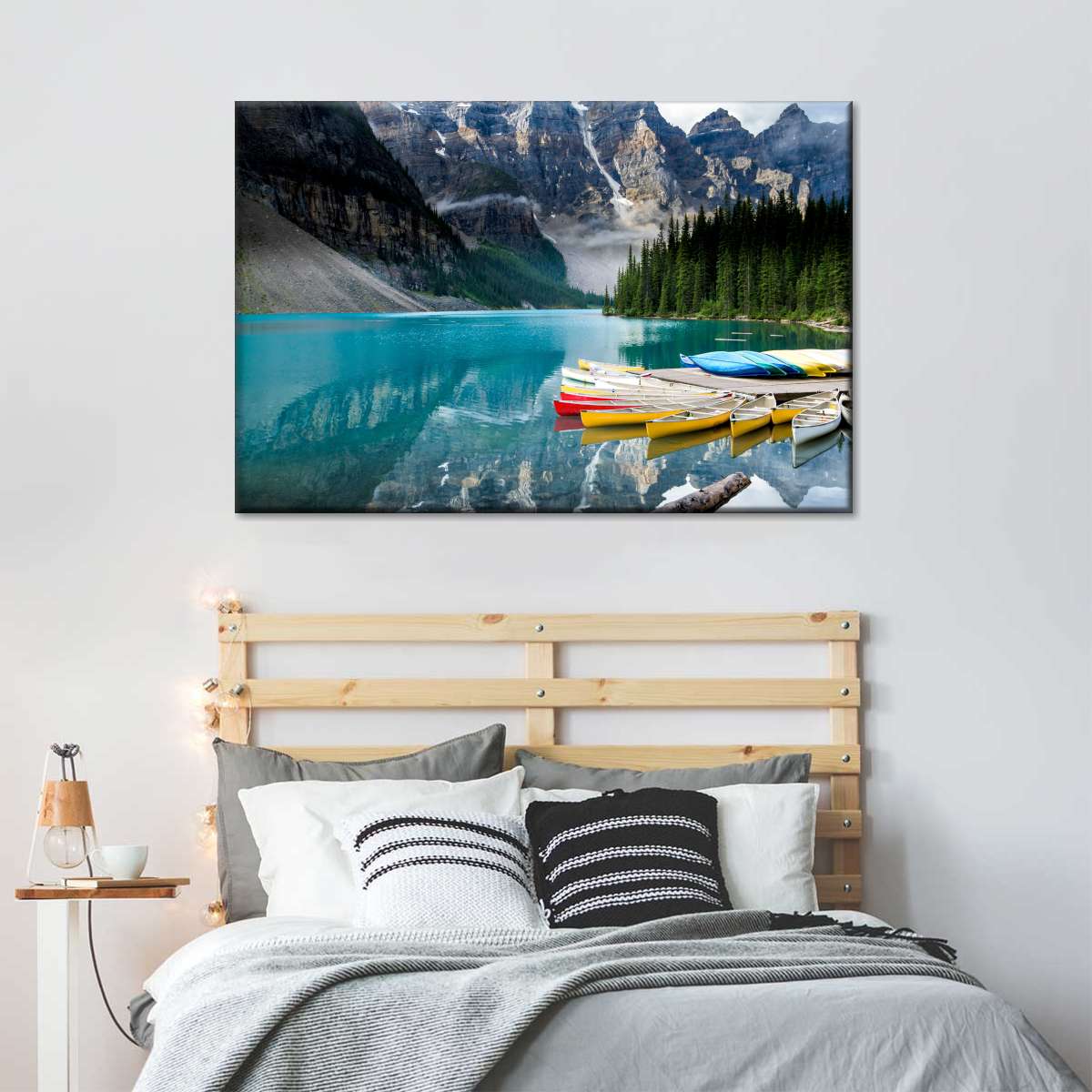 Lake Moraine Kayaks Wall Art