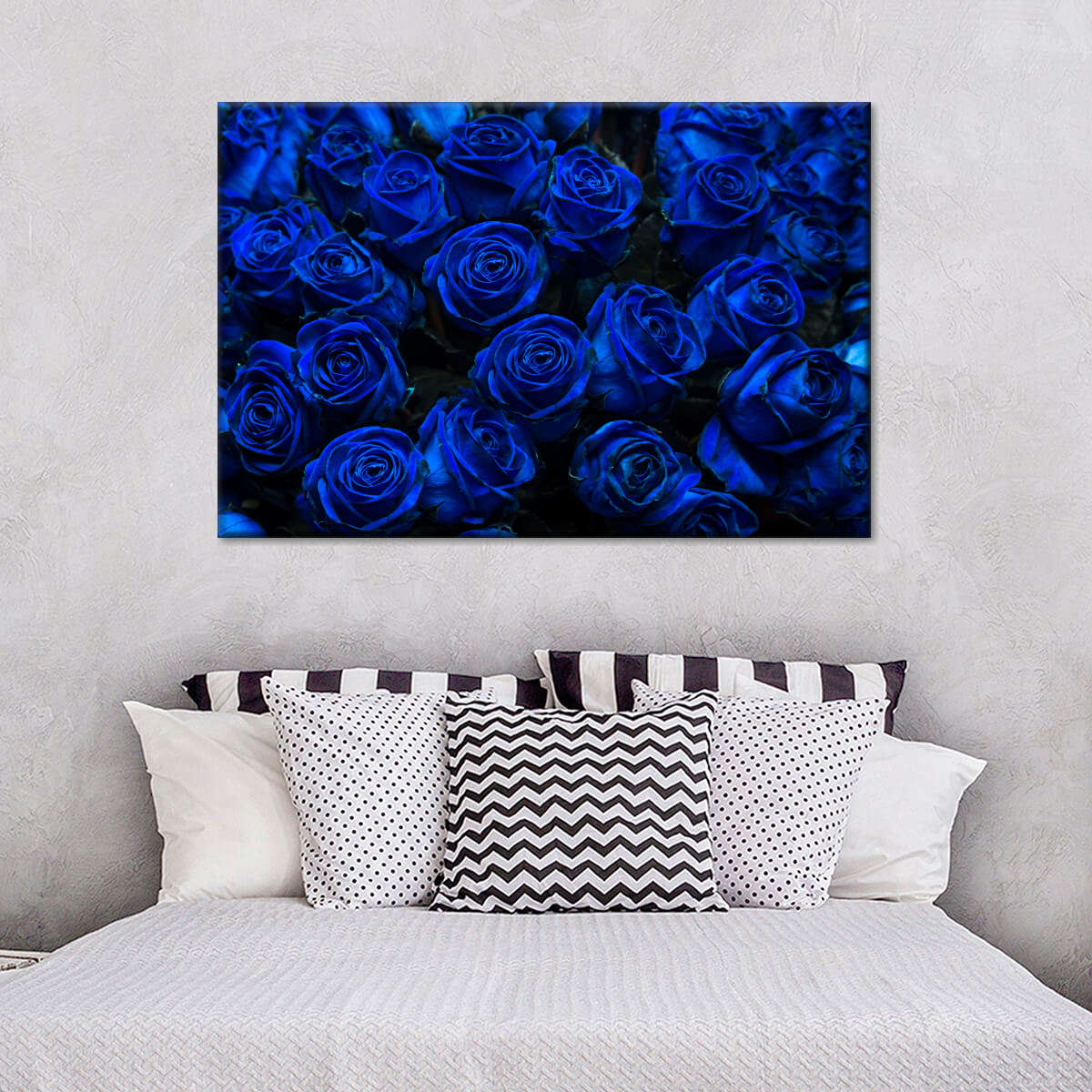 Royal Blue Roses Wall Art