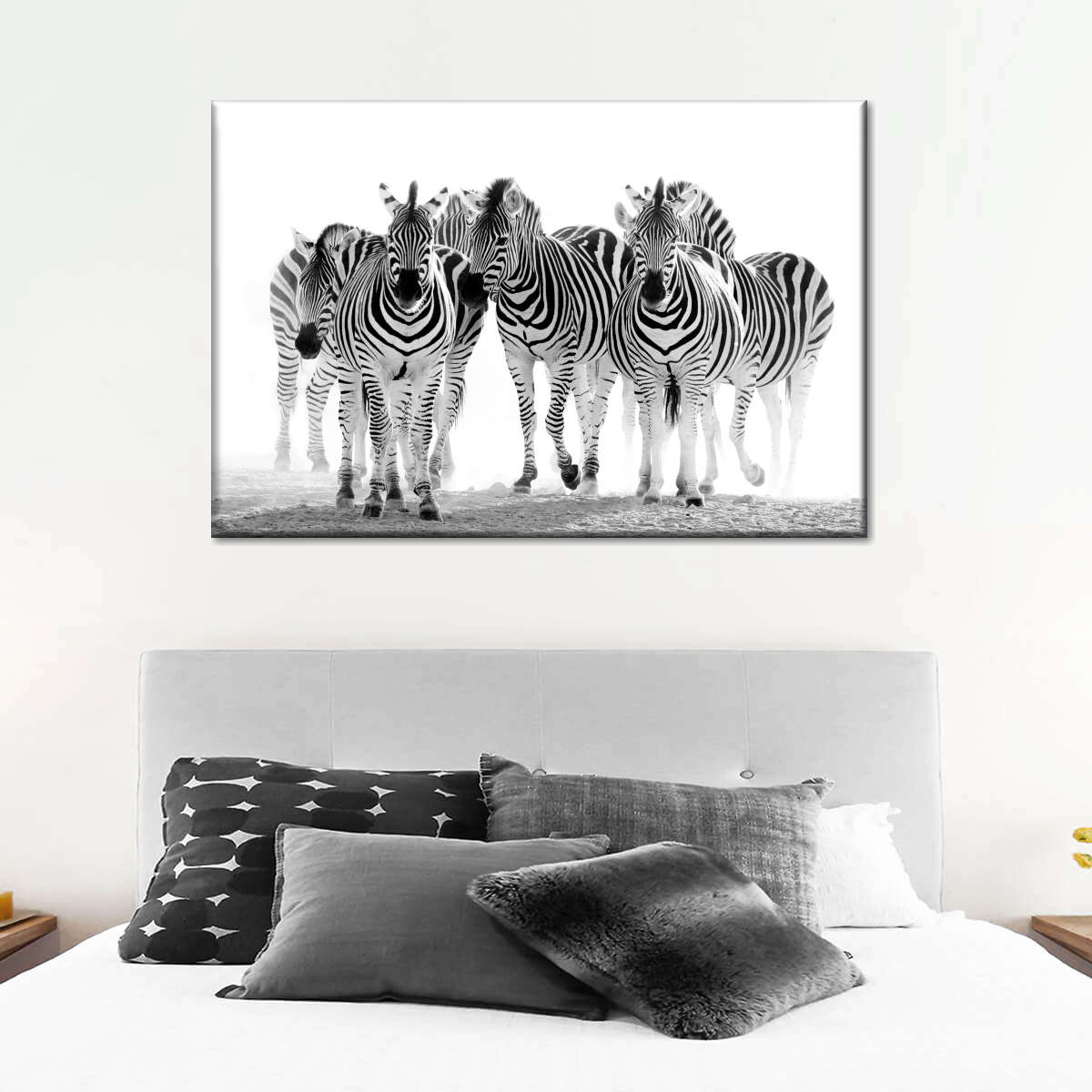 Zebras On The Move Wall Art