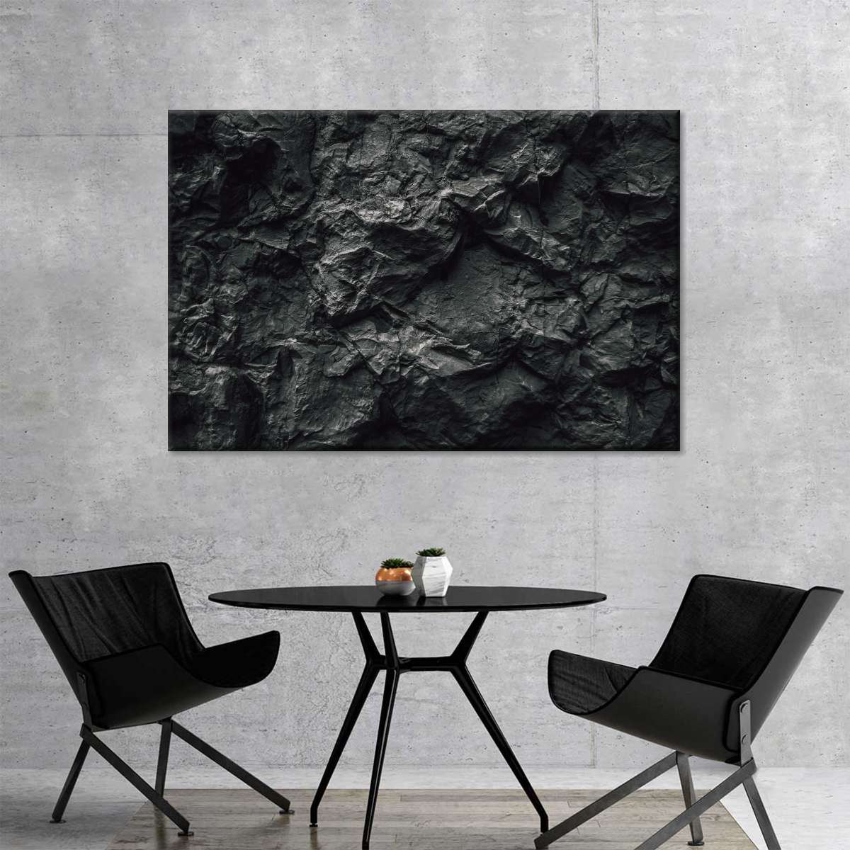 Black Stone Wall Art