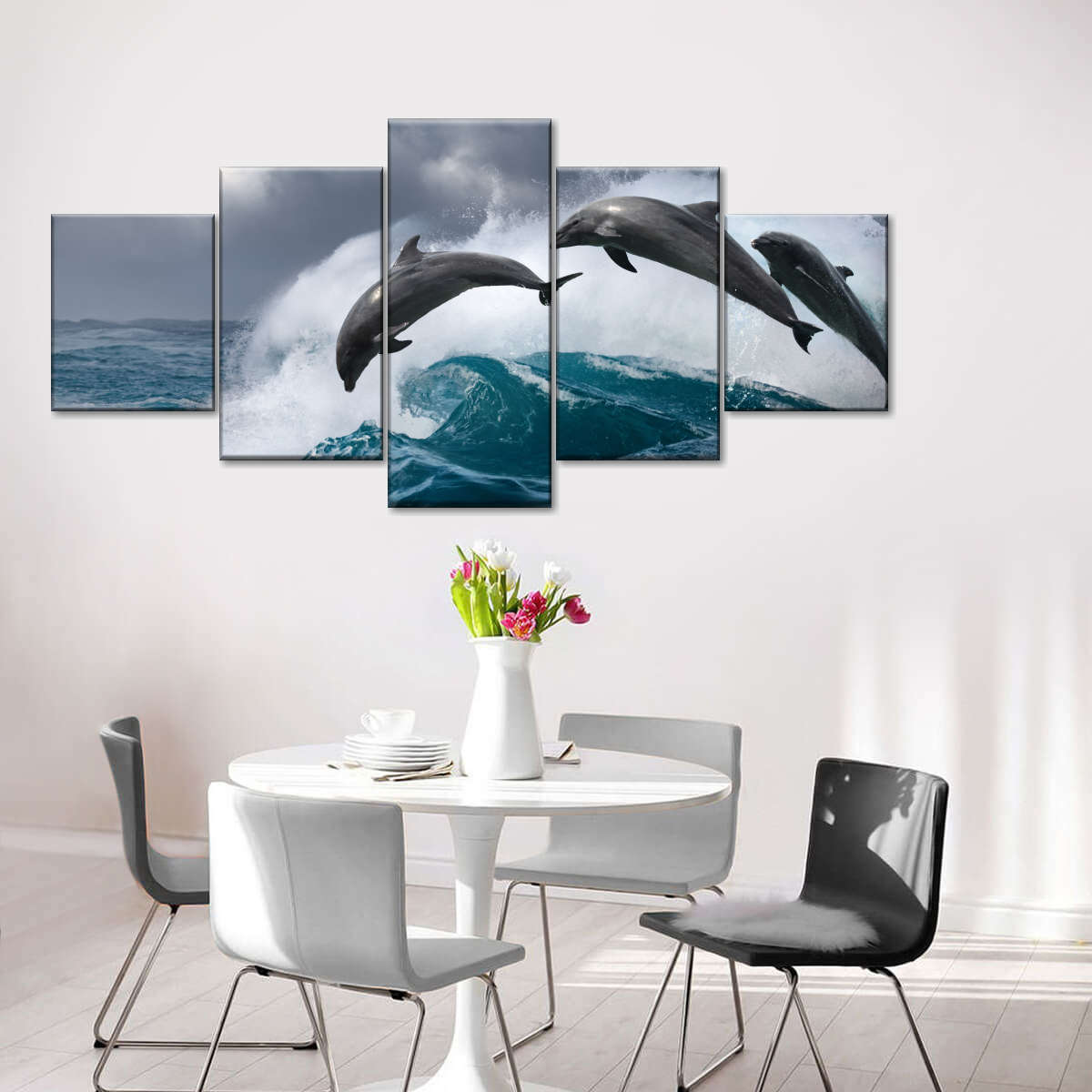 Leaping Dolphins Wall Art