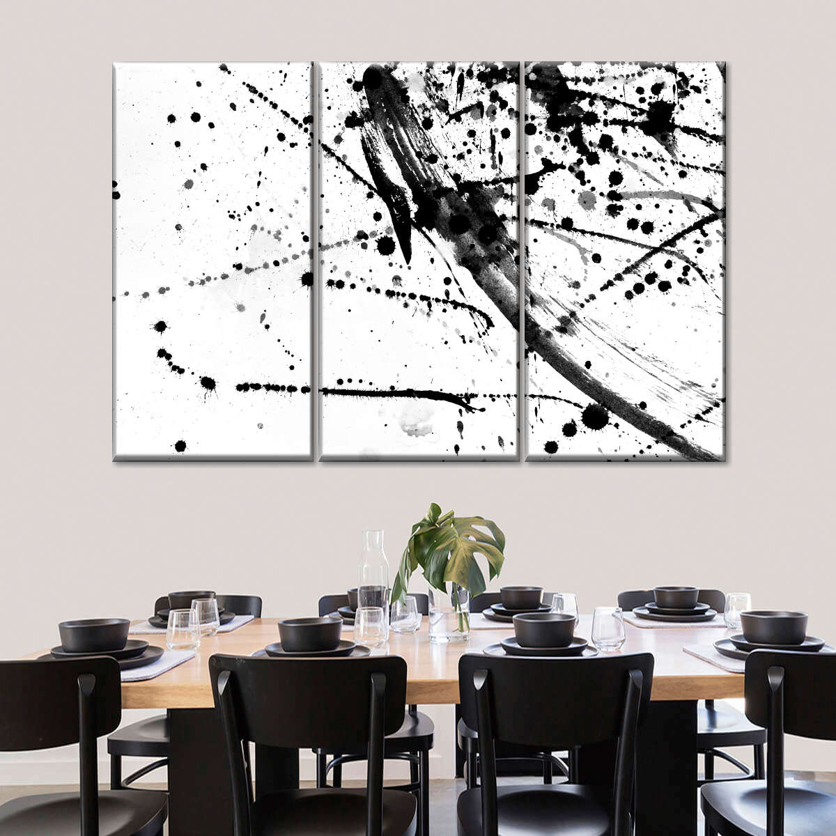 Abstract Black And White Wall Art