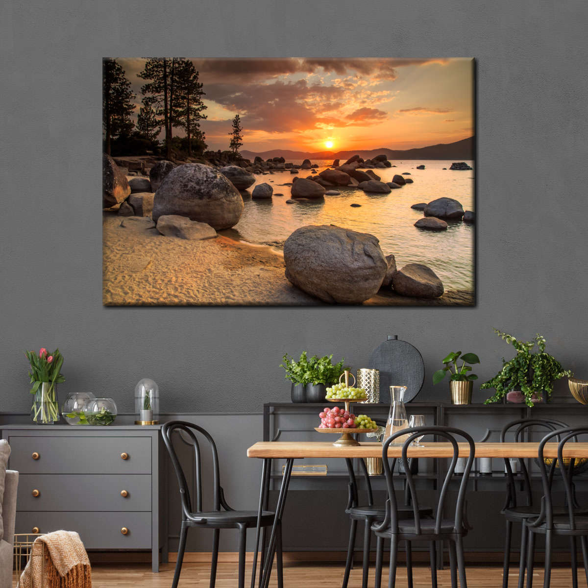 Lake Tahoe Twilight Wall Art