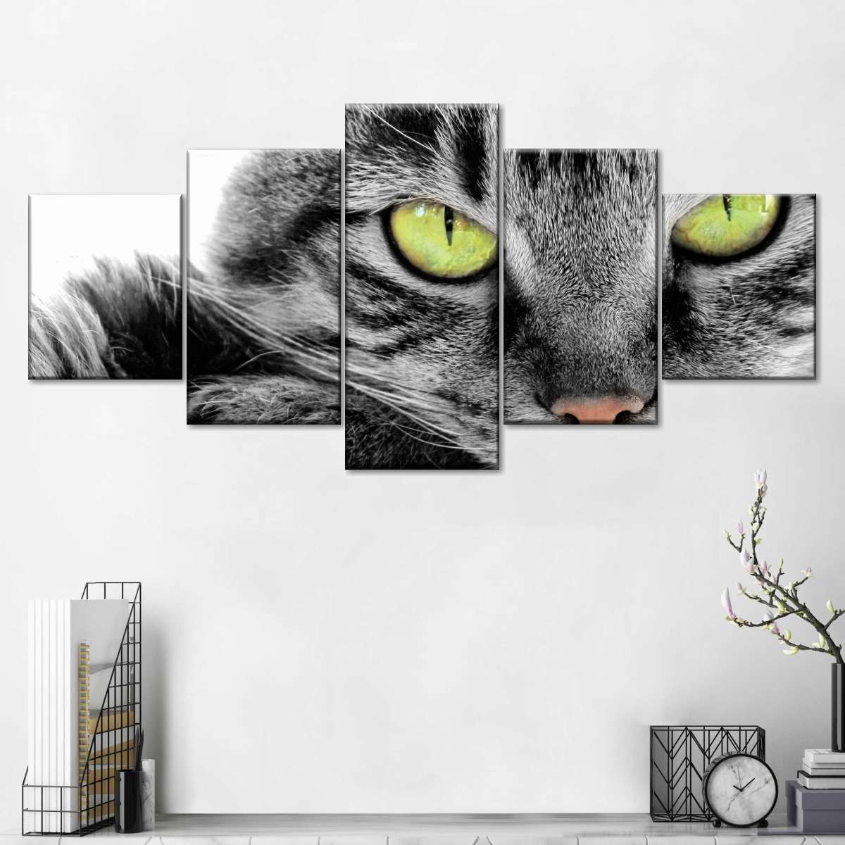 Green Eyed Cat Wall Art