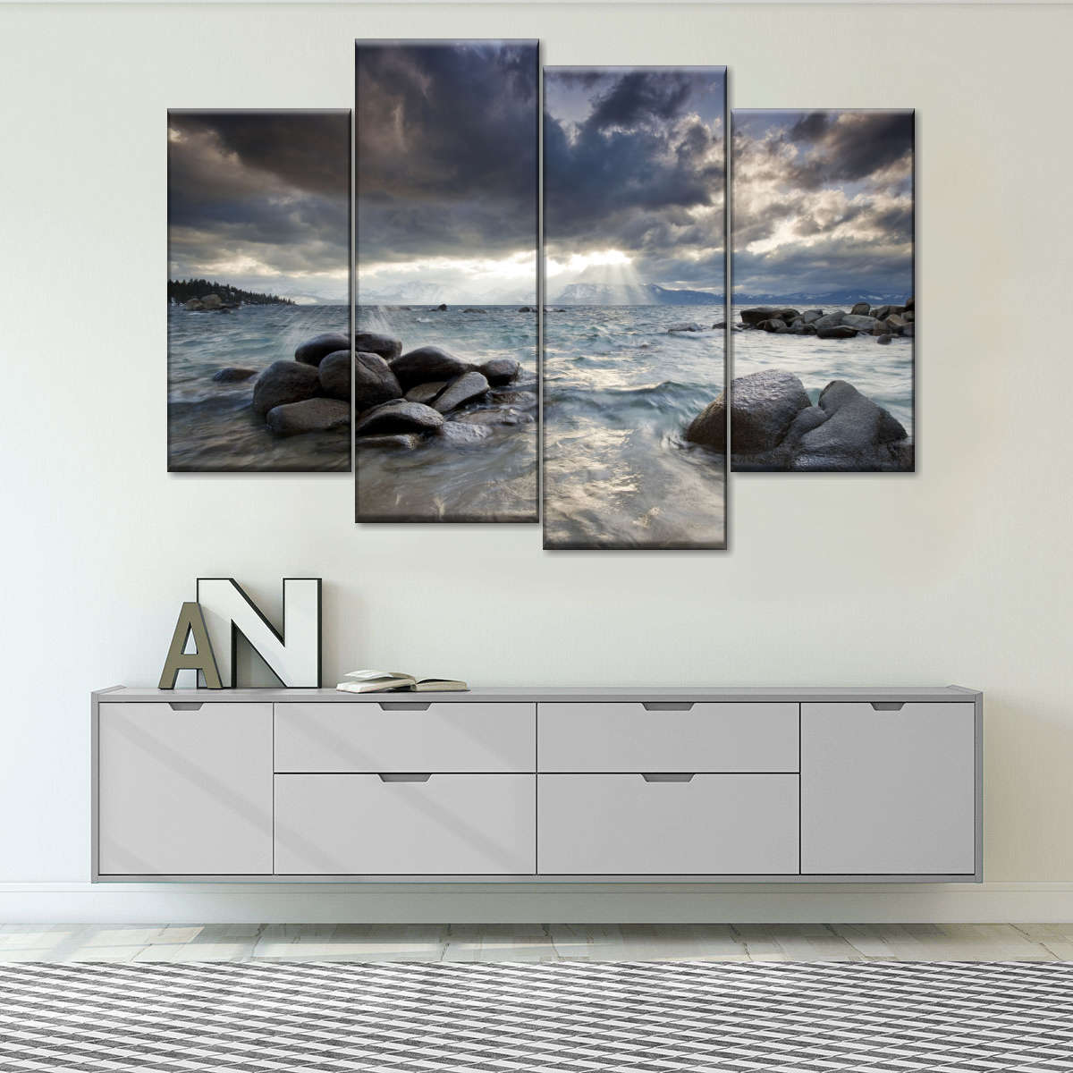 Sunlit Lake Tahoe Wall Art