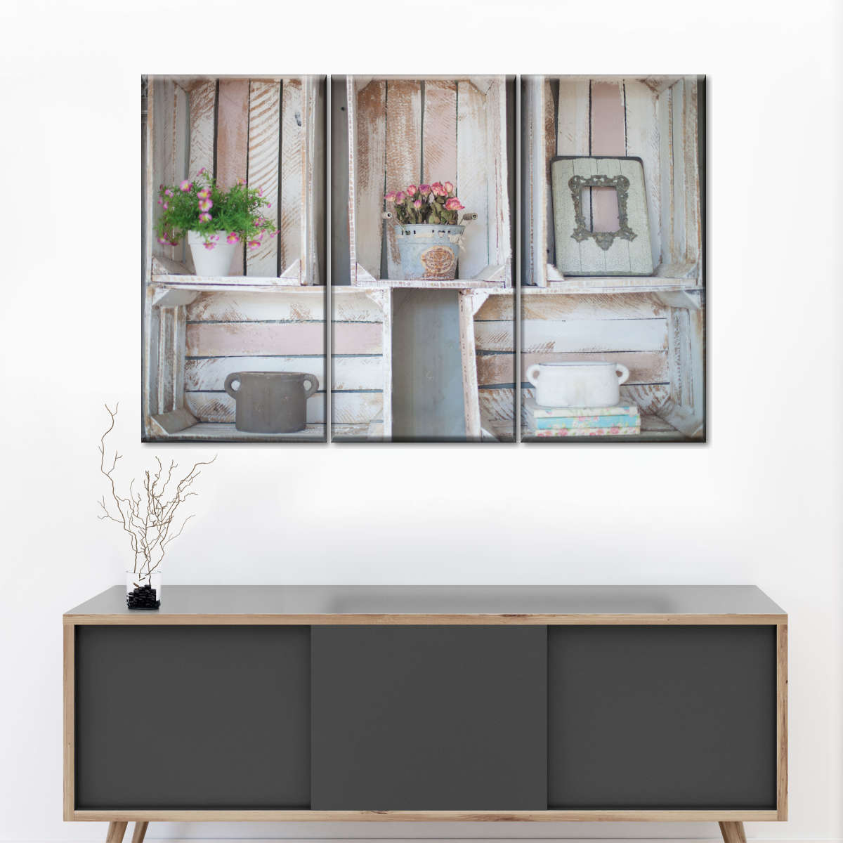 Crate Decor Roses Wall Art