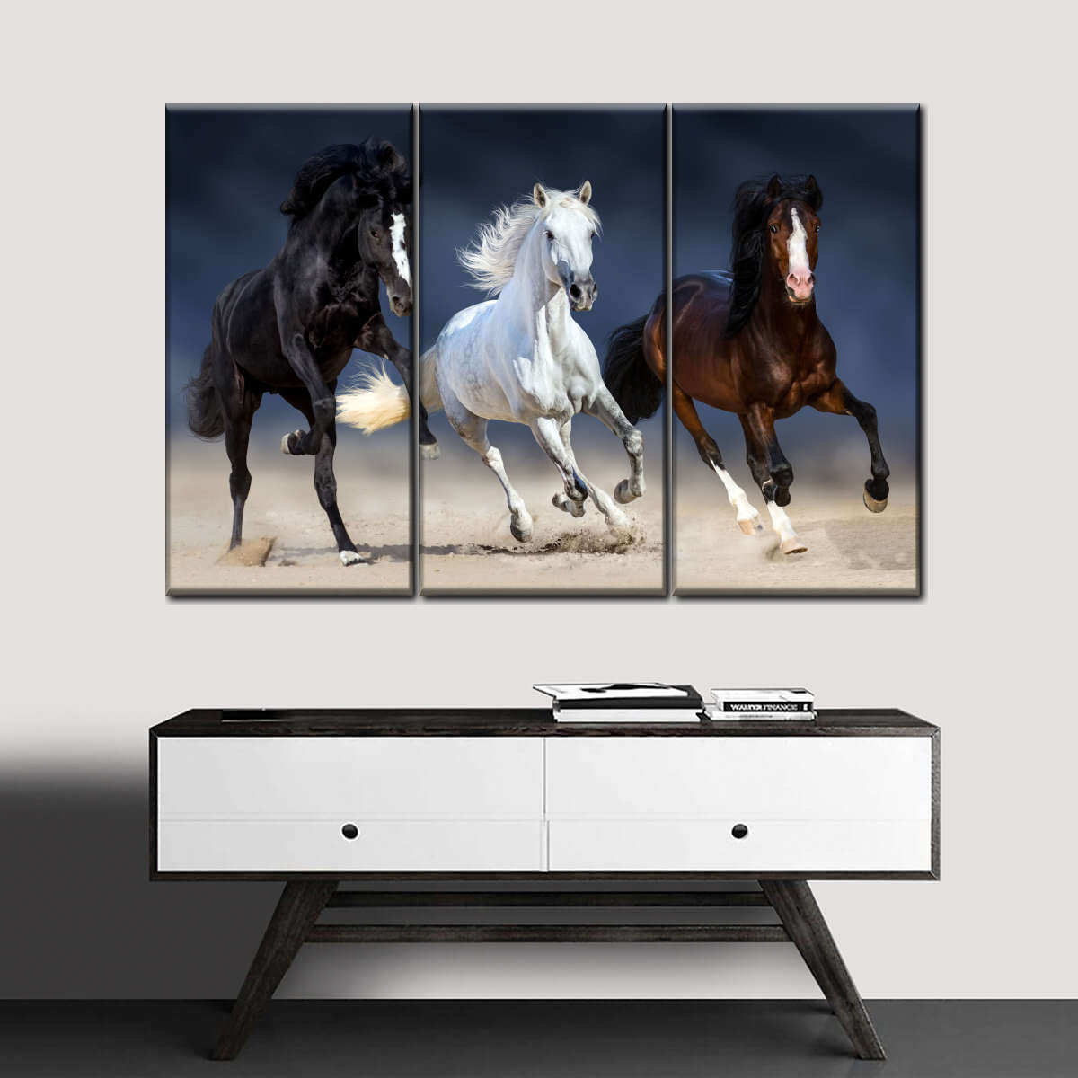 Wild Colorful Horses Wall Art