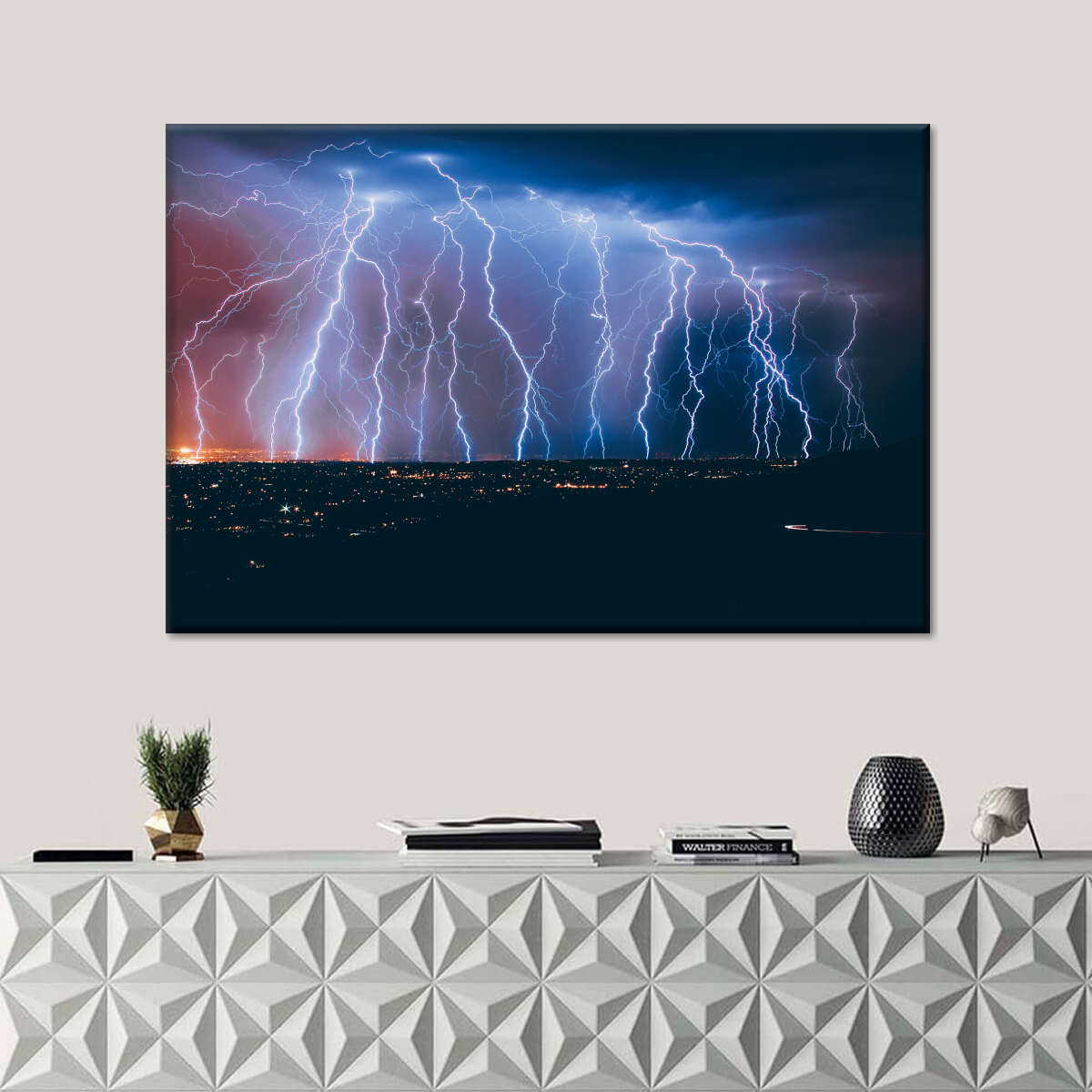 Lightning Strikes Wall Art