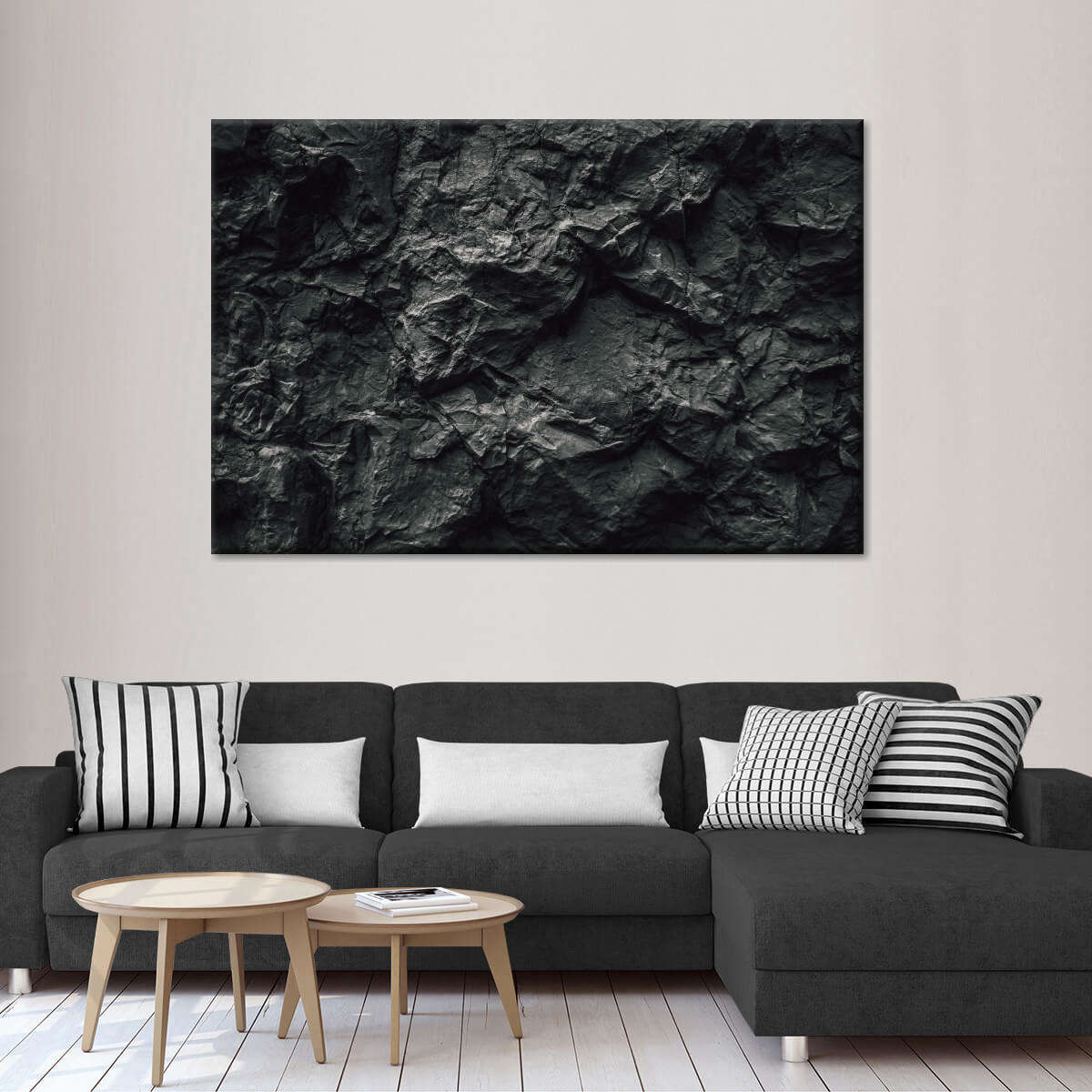 Black Stone Wall Art