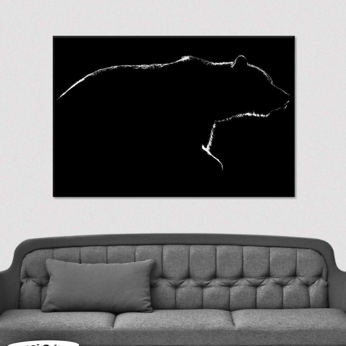 Bear Contour Wall Art