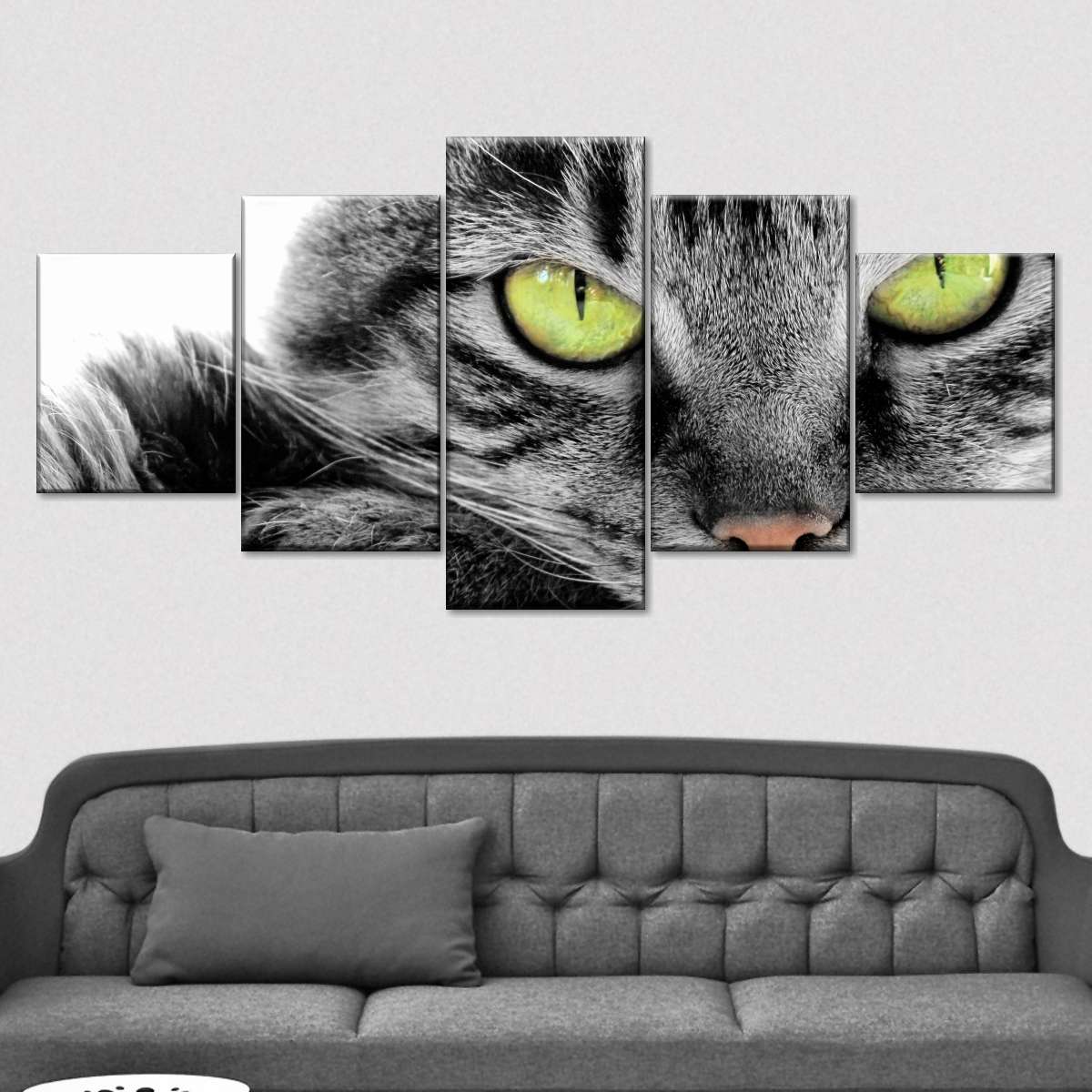 Green Eyed Cat Wall Art