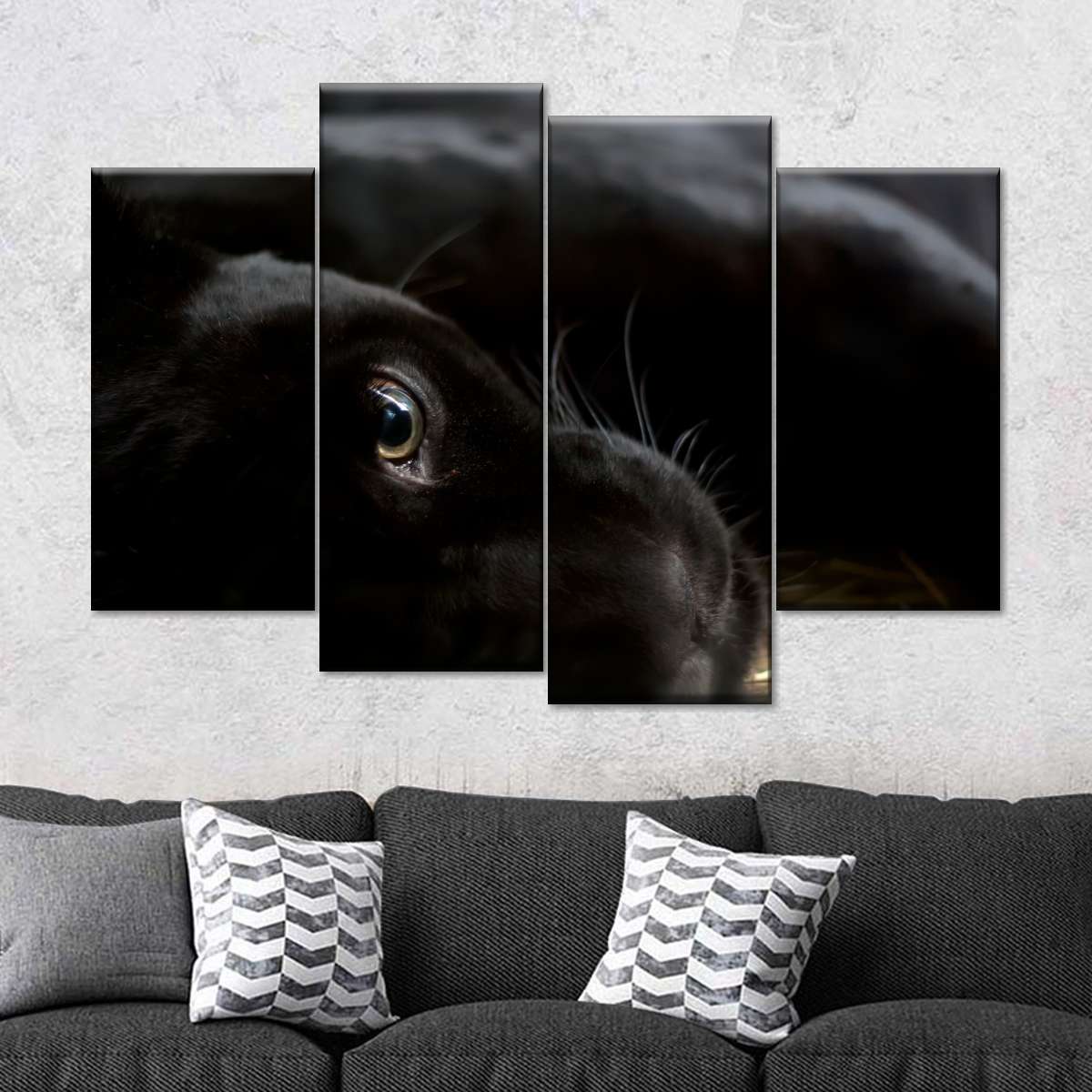 Comfortable Black Panther Wall Art