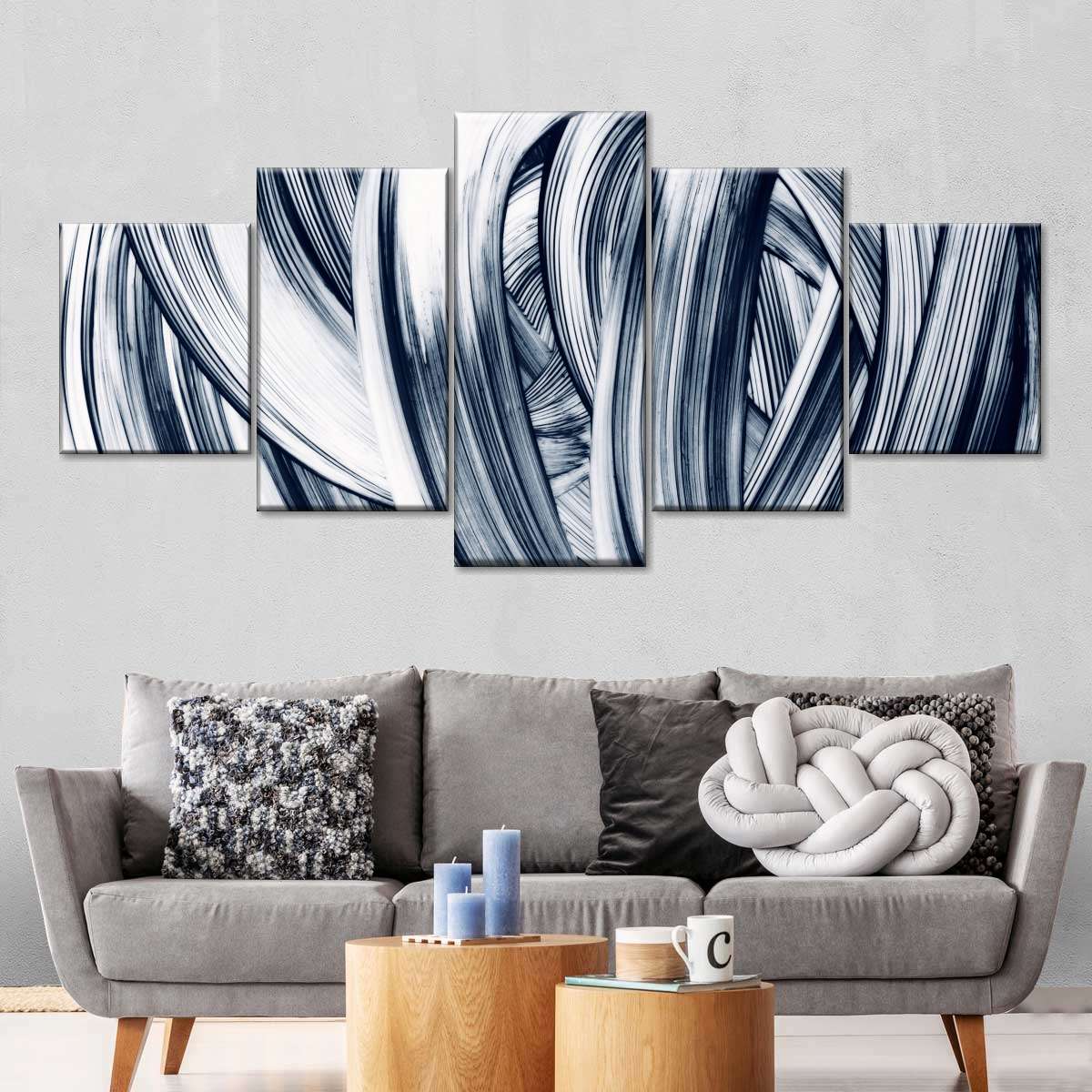 Abstract Grunge Strokes Wall Art