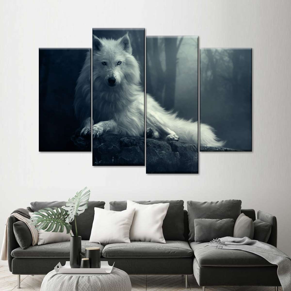 Simple Wolf Wall Art