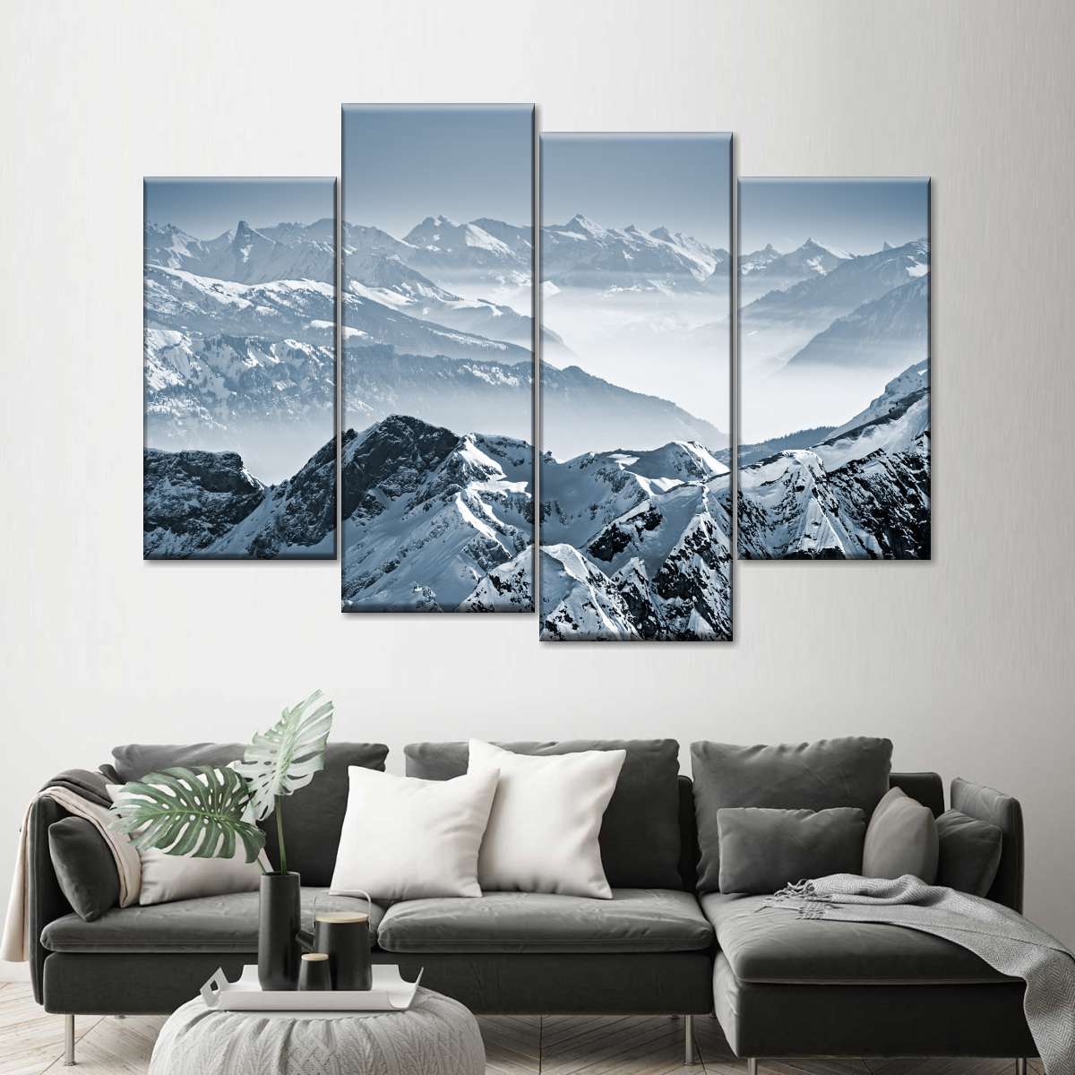 Swiss Mountain Peaks Wall Art