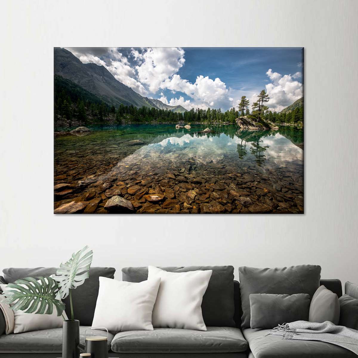 Tranquil Lake Landscape Wall Art