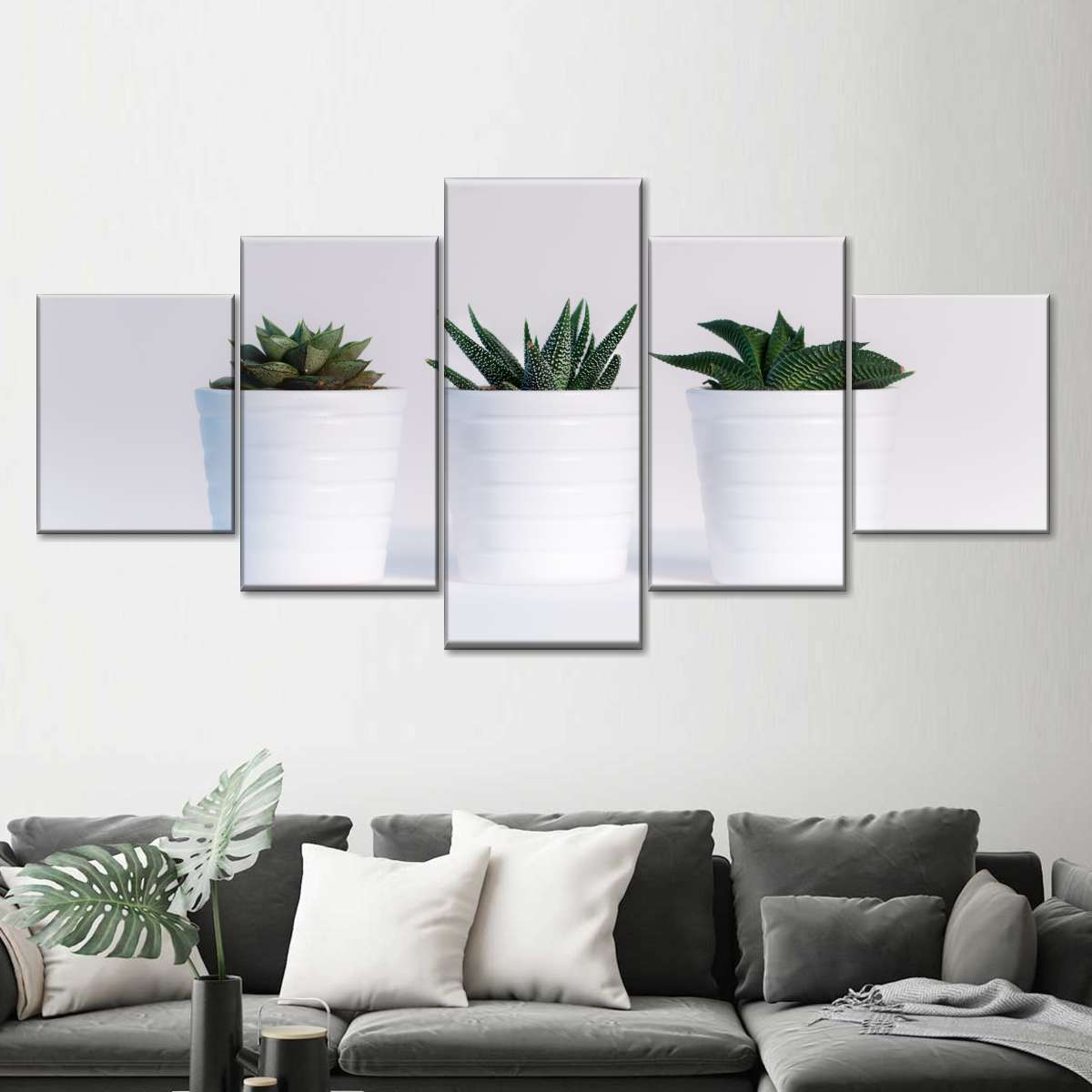 Three Succulents Wall Art