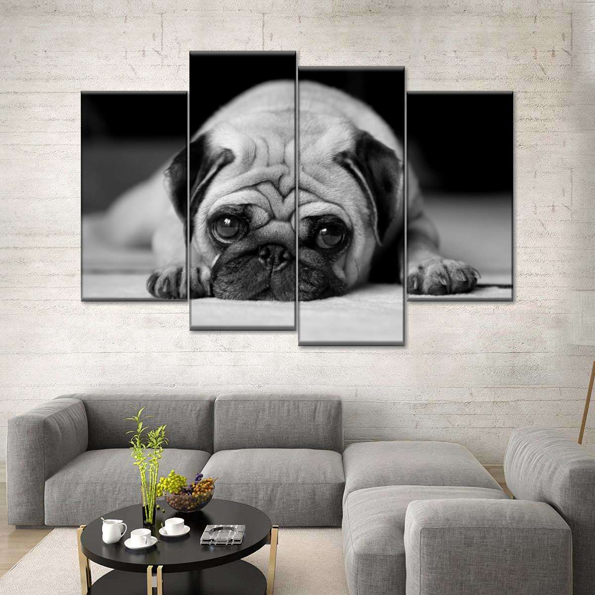 Sad Pug Wall Art