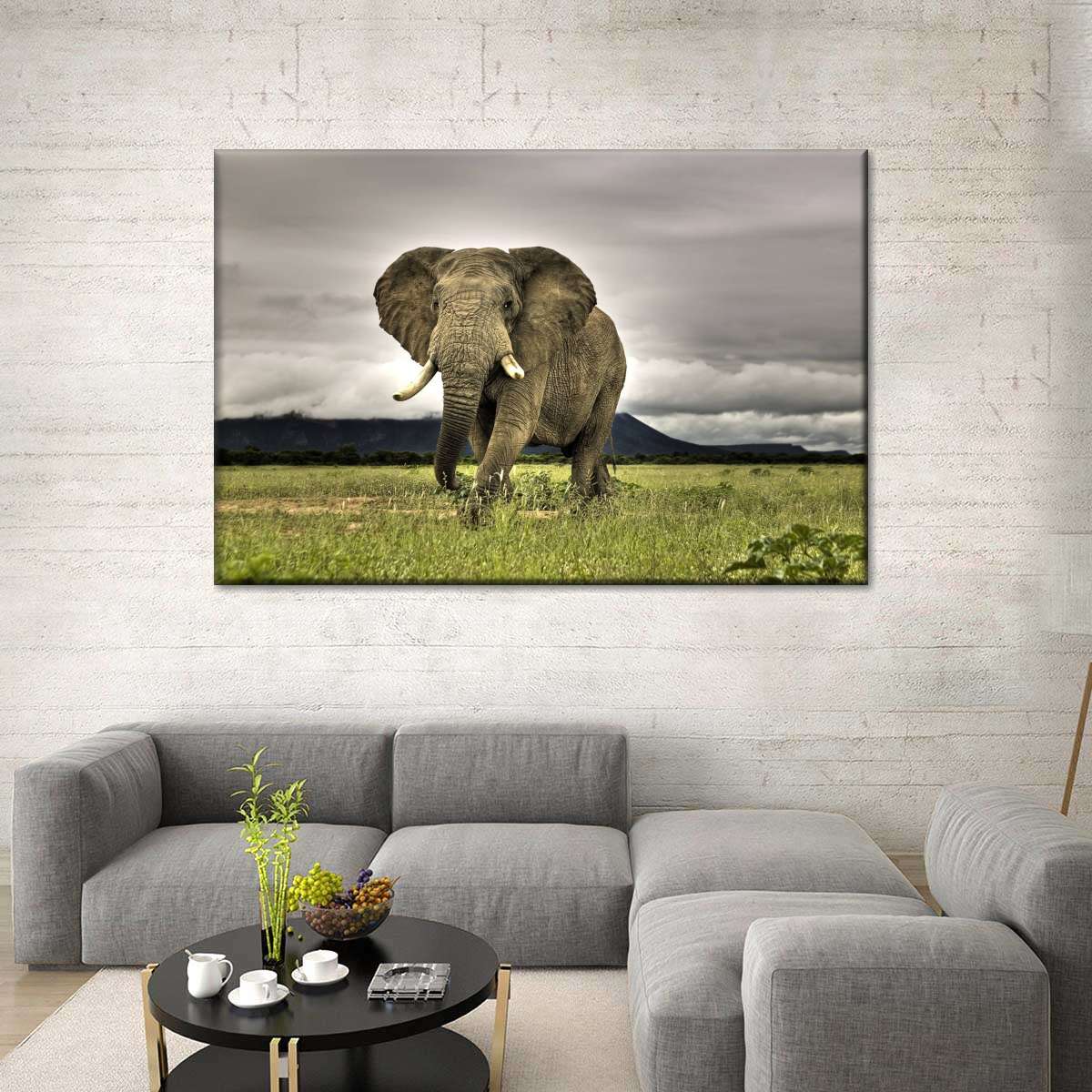 Elephant Landscape Wall Art