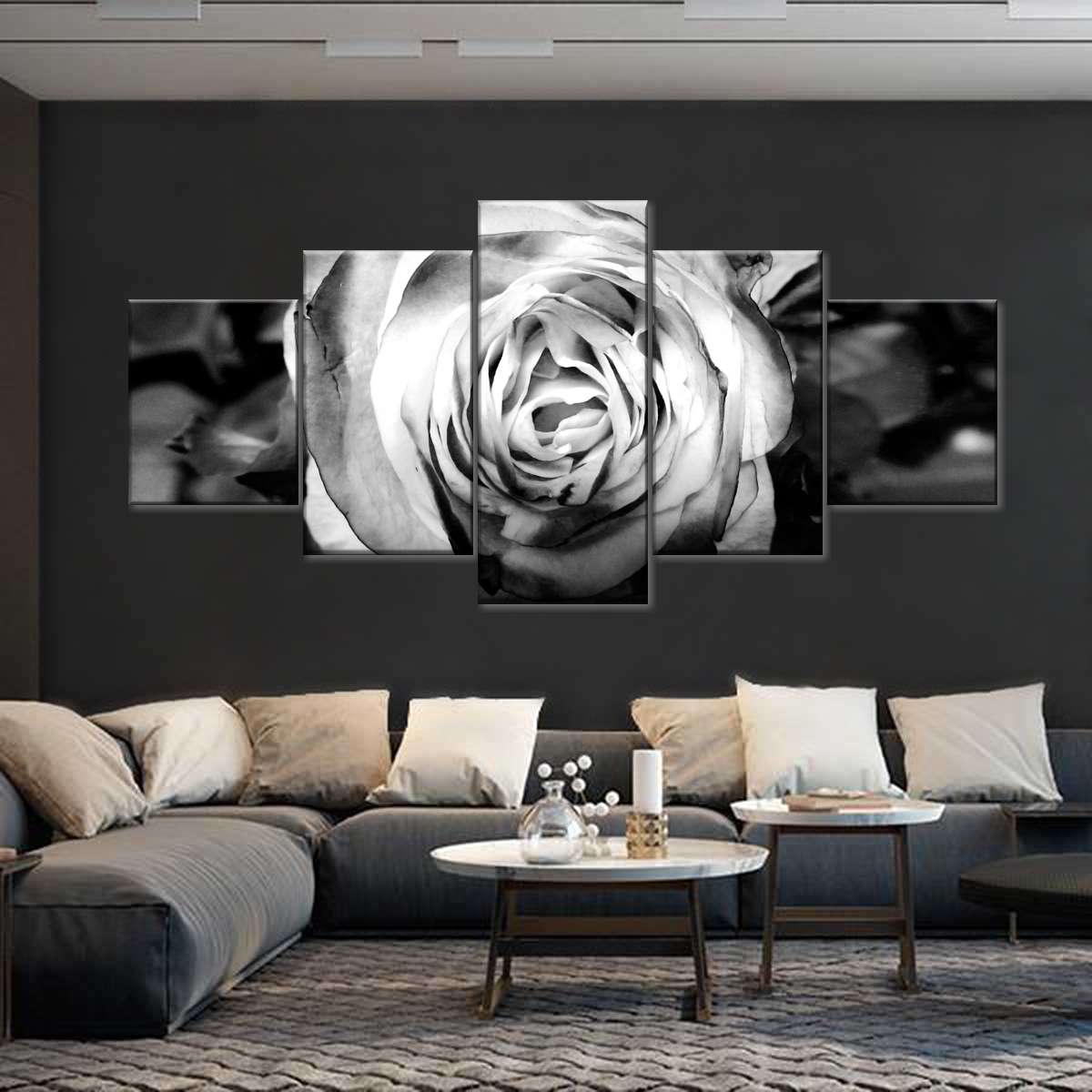 Monochromatic Rose Wall Art