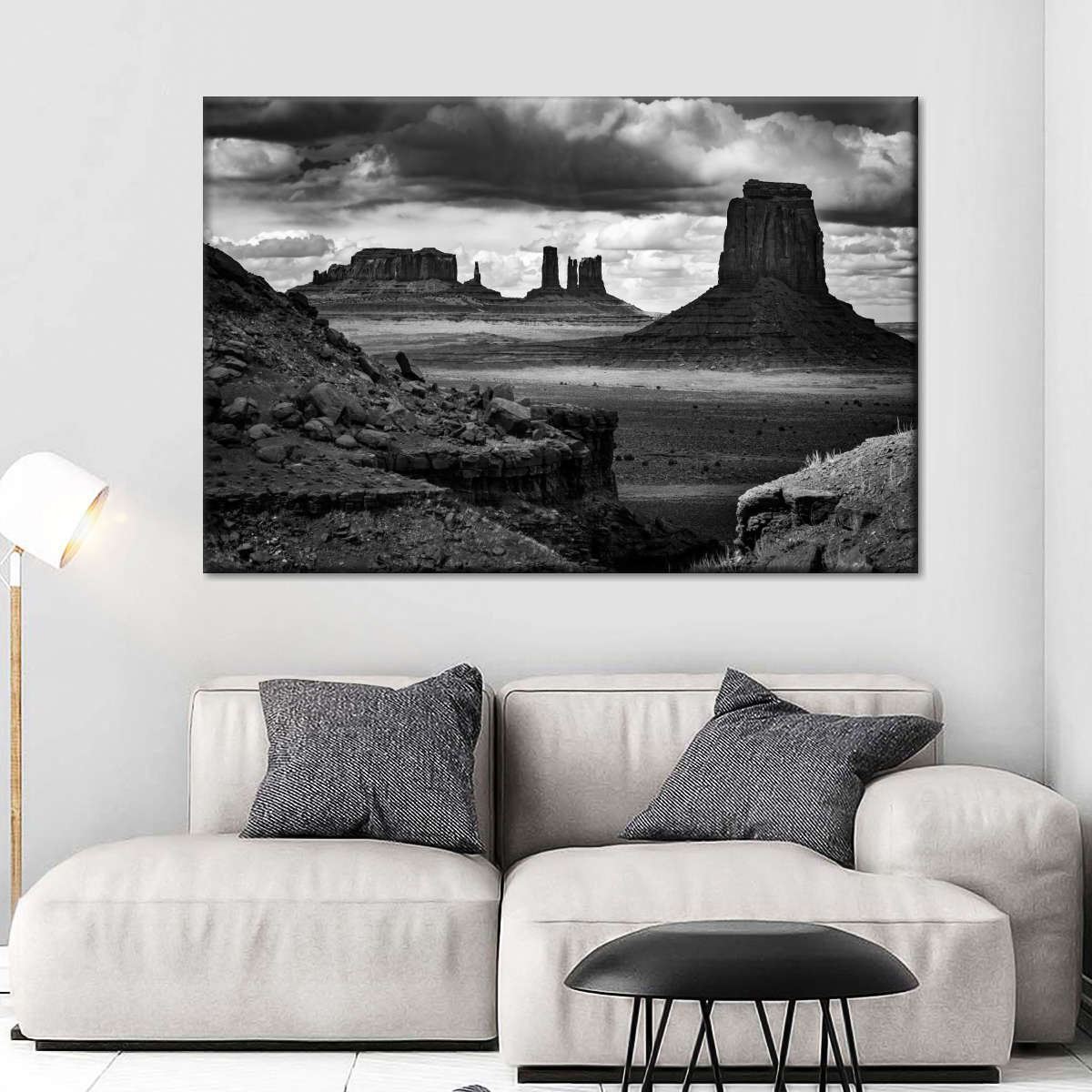 BW Monument Valley National Park Wall Art