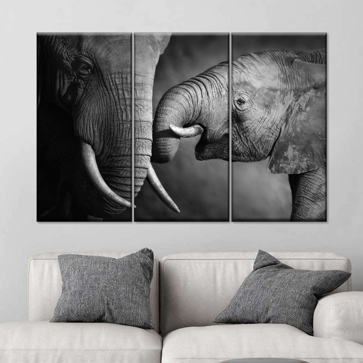 Elephant Affection Wall Art