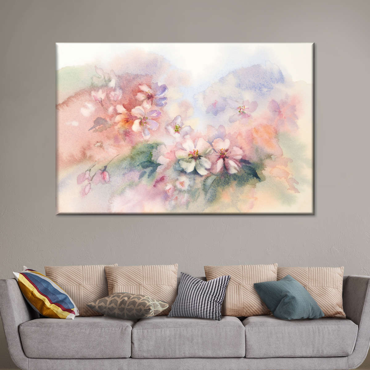 Abstract Cherry Blossom Wall Art