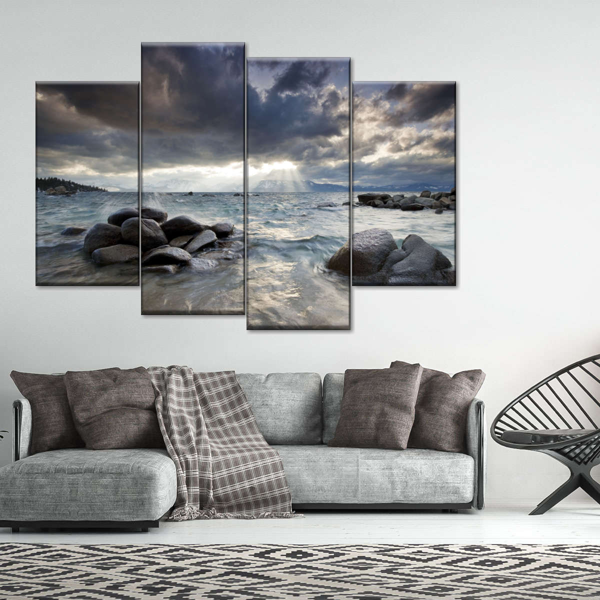 Sunlit Lake Tahoe Wall Art