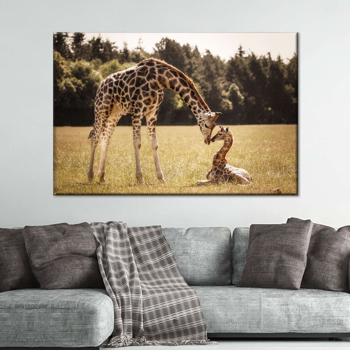 Loving Giraffes Wall Art