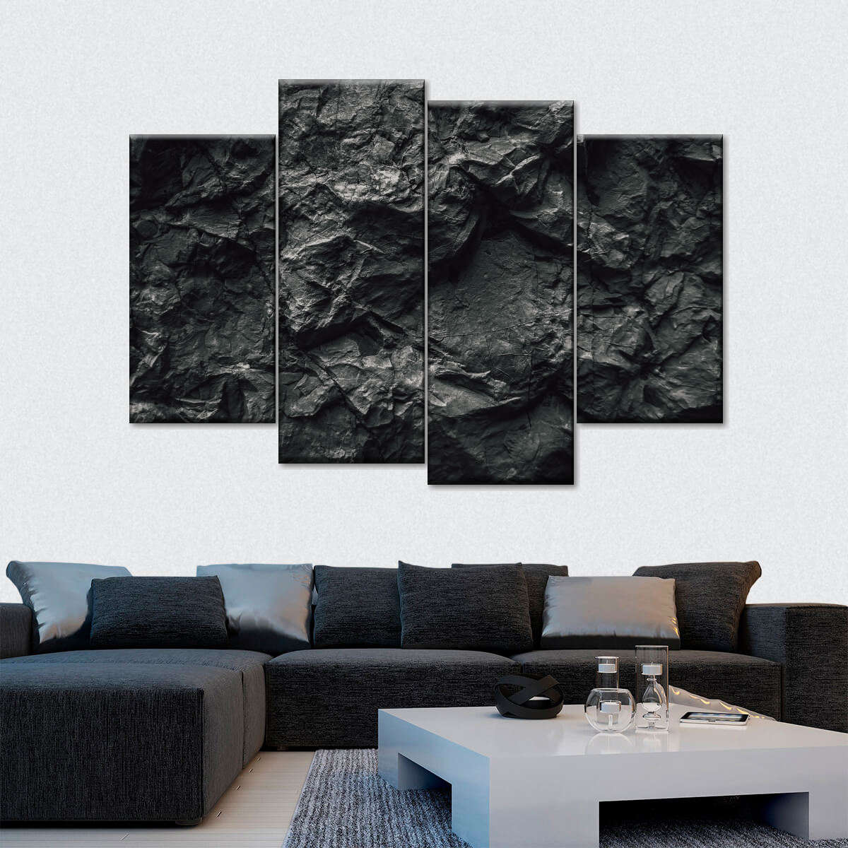 Black Stone Wall Art