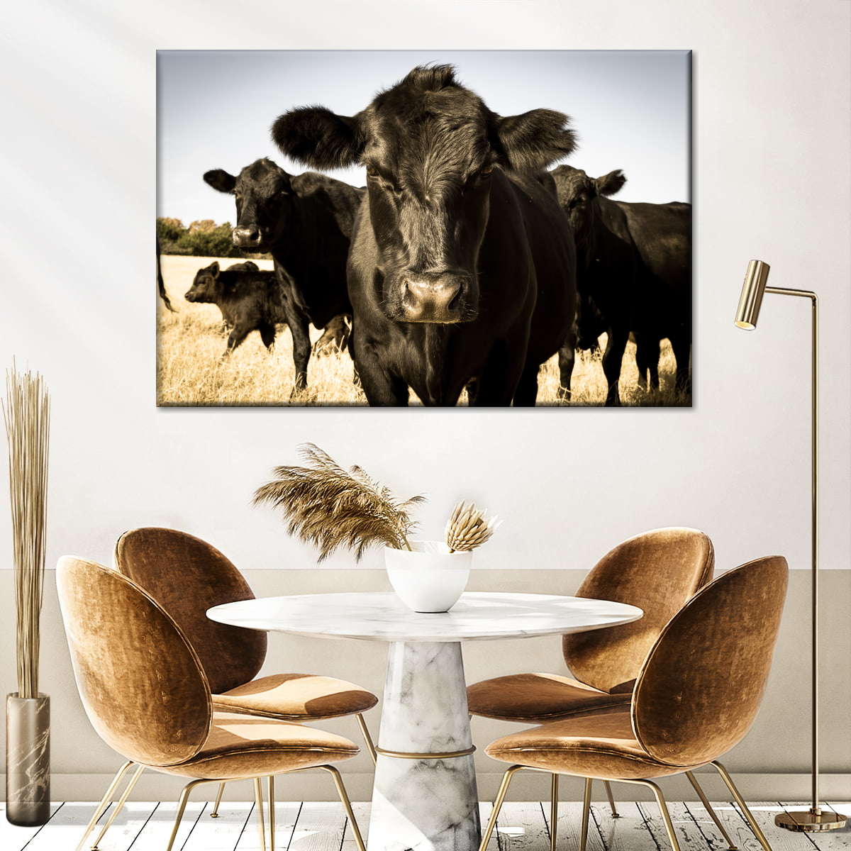 Black Angus Cattle Wall Art