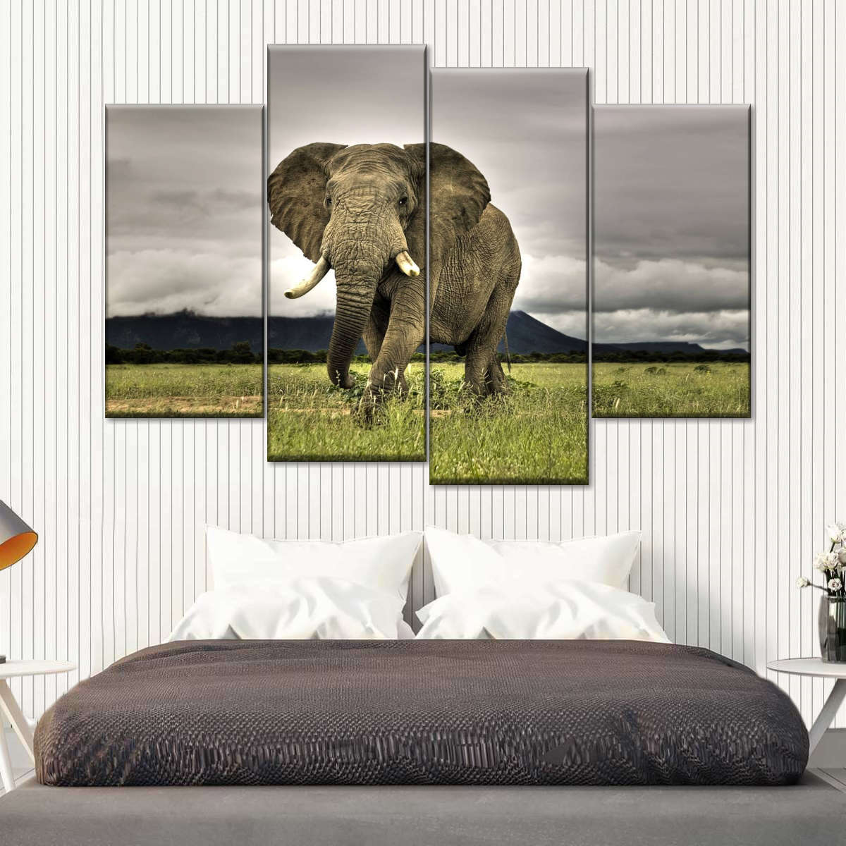 Elephant Landscape Wall Art