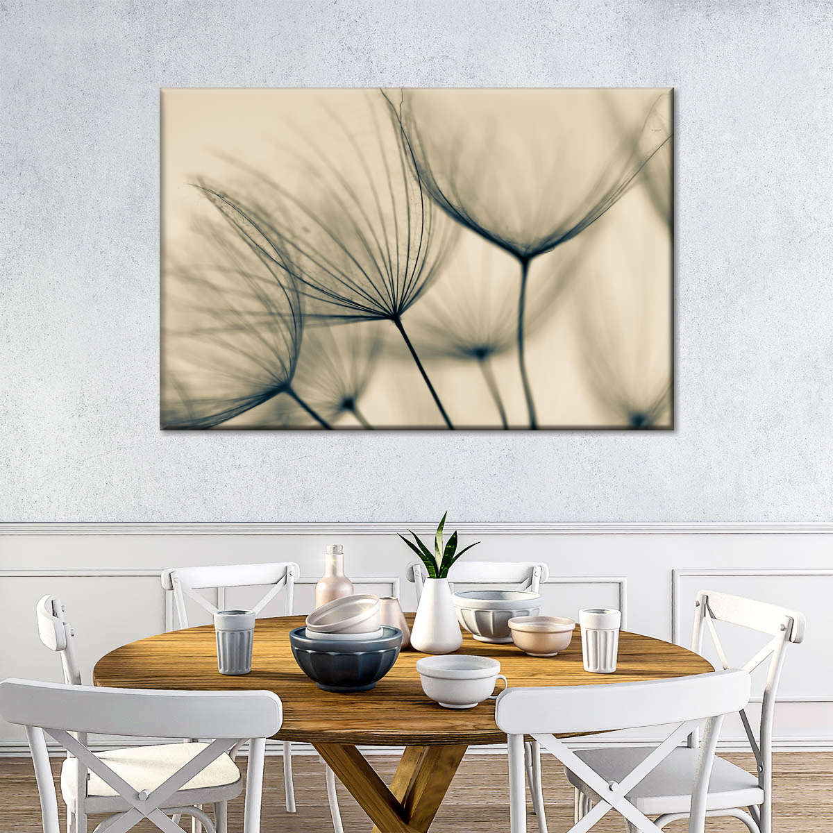 Dandelion Flower Seeds Wall Art