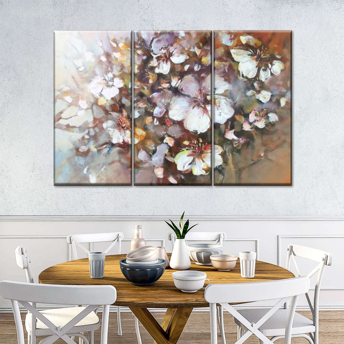 Abstract Almonds Blossom Wall Art