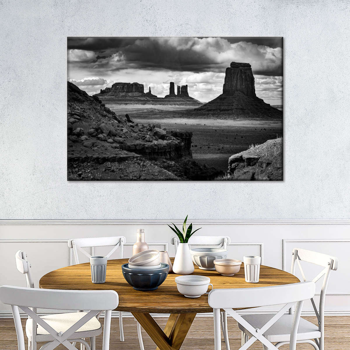 BW Monument Valley National Park Wall Art