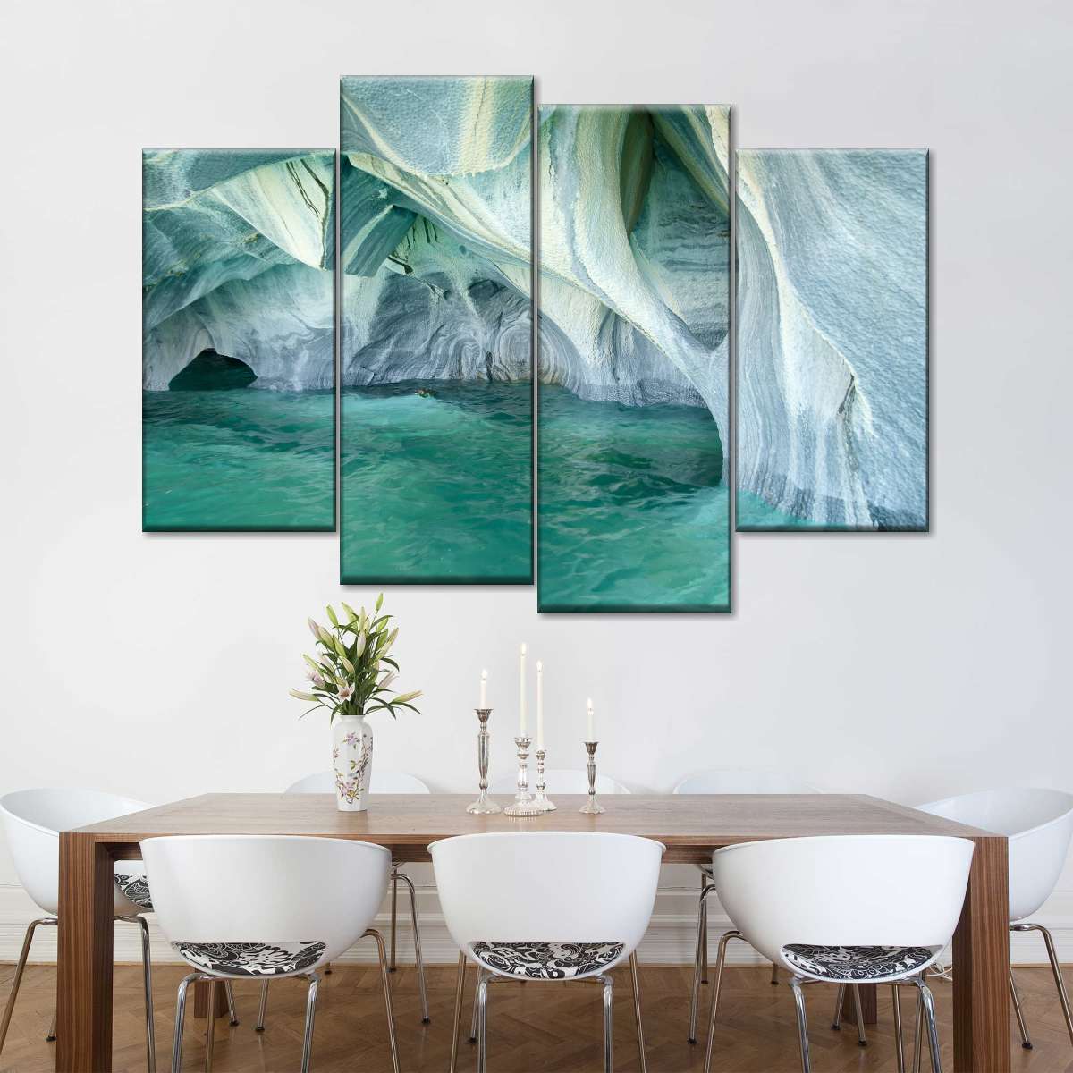 Marble Caves Carrera Lake Wall Art