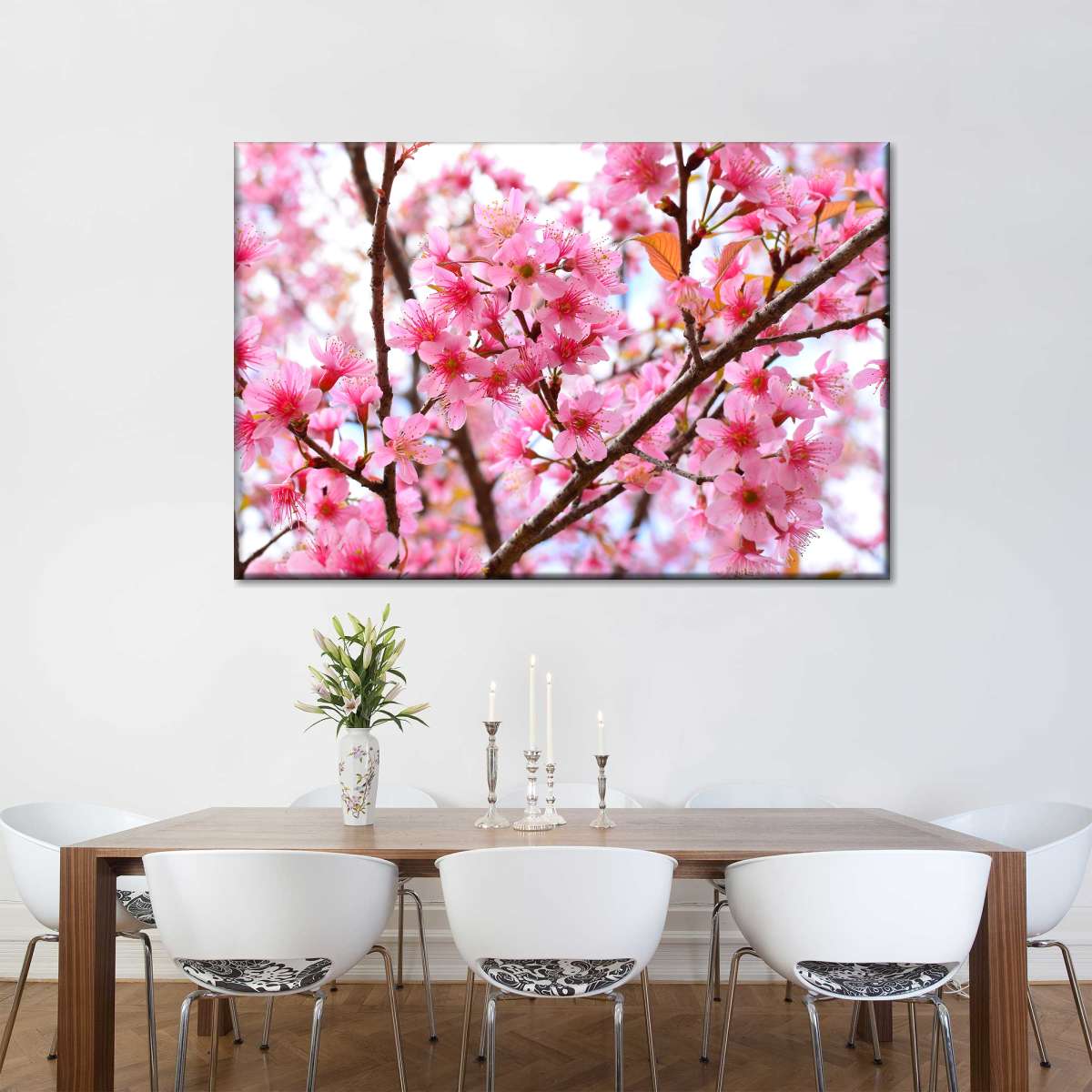 Oriental Cherry Blossom Wall Art