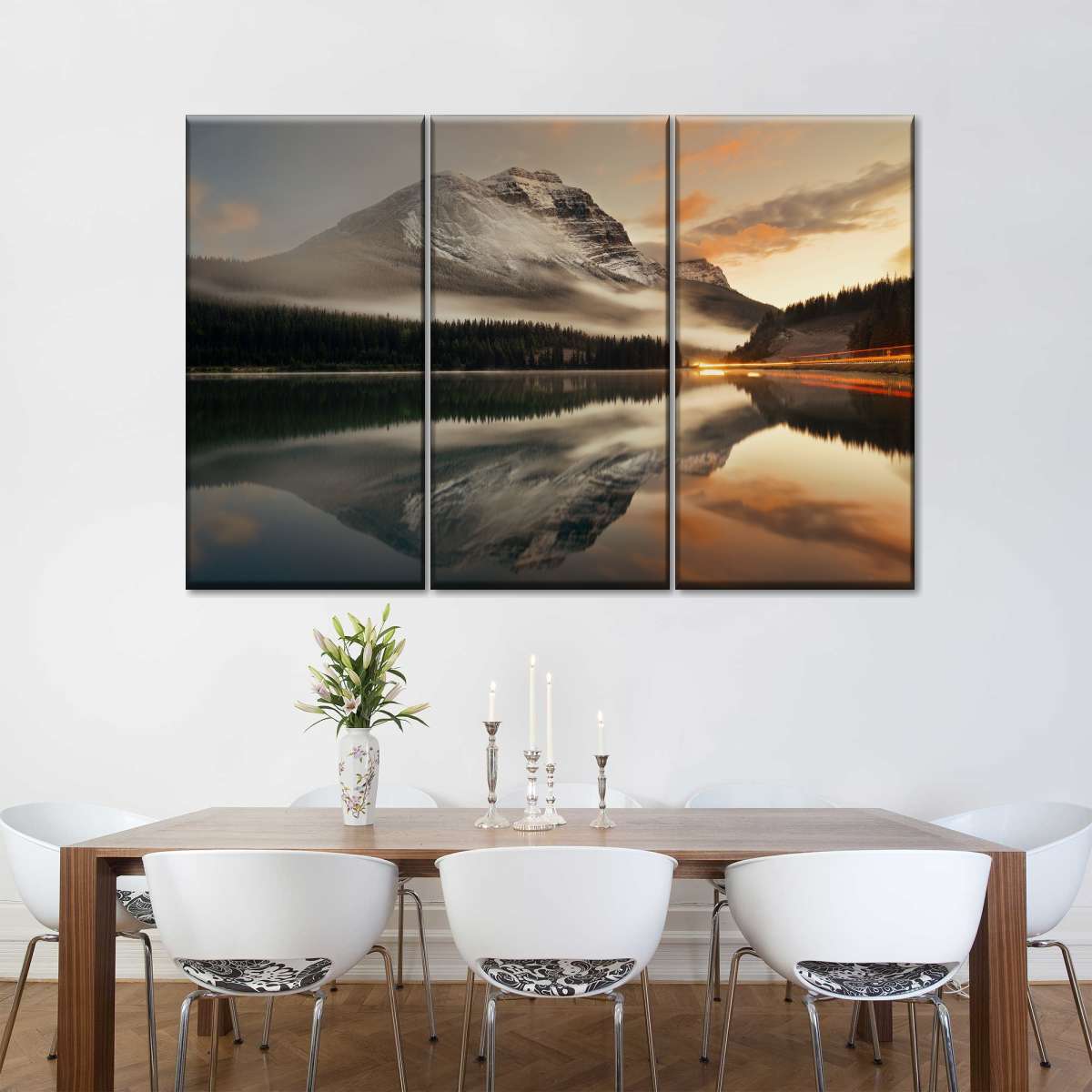 Lake At Sunset Wall Art