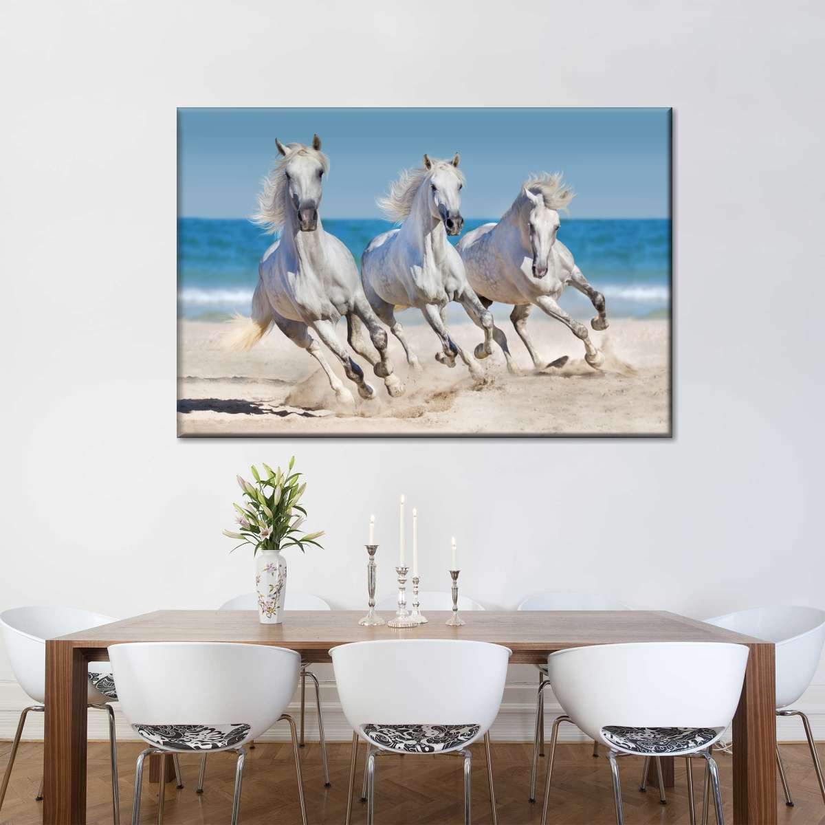 Wild Beach Horses Wall Art