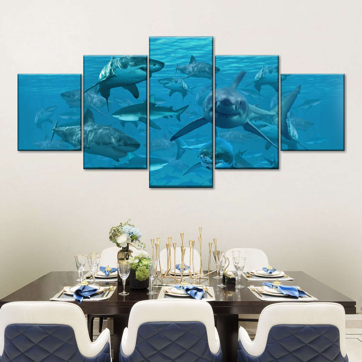 Shiver Of Sharks Wall Art