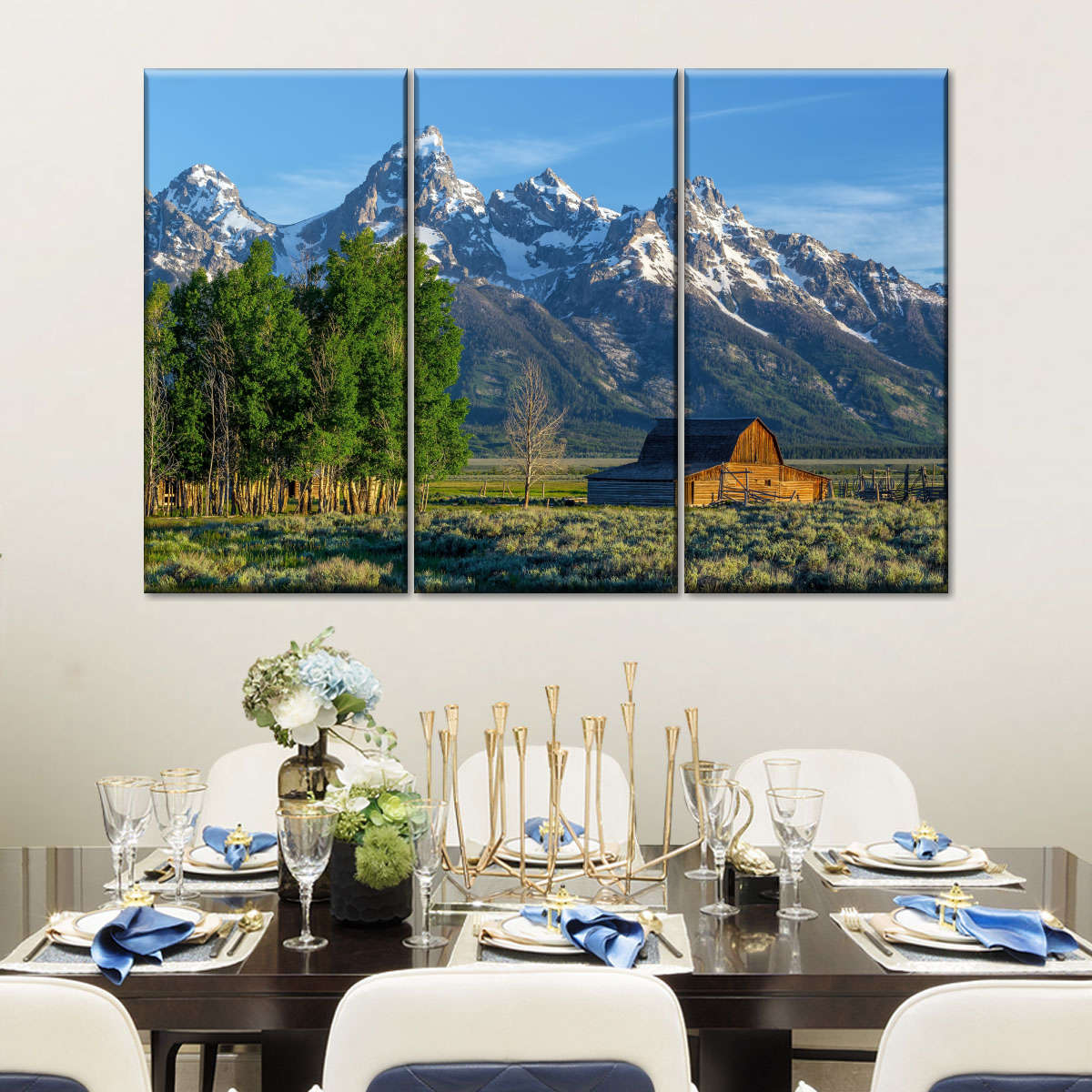 Grand Teton Mountains Barn Wall Art