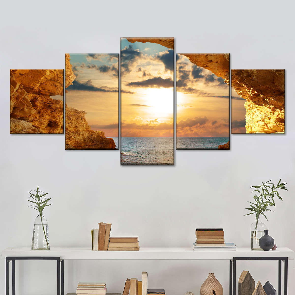 Bright Beach Sunrise Wall Art